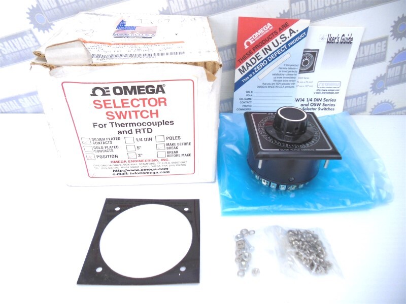 OMEGA - OSW3-20 - 20 Position 3" ROTARY SELECTOR SWITCH THERMOCOUPLES 2-Pole