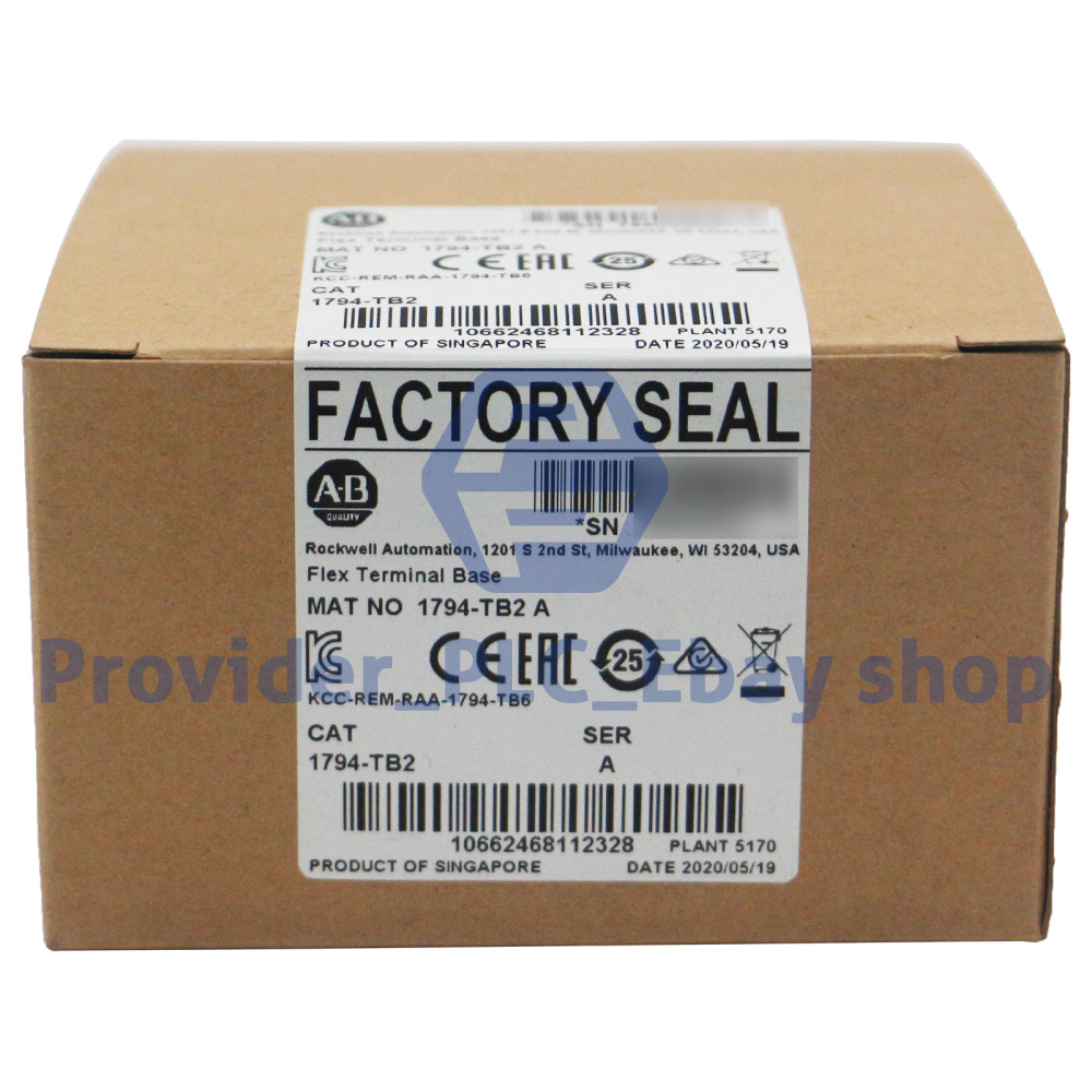 New Factory Sealed Allen-Bradley 1794-TB2  Flex Terminal Base AB1794TB2