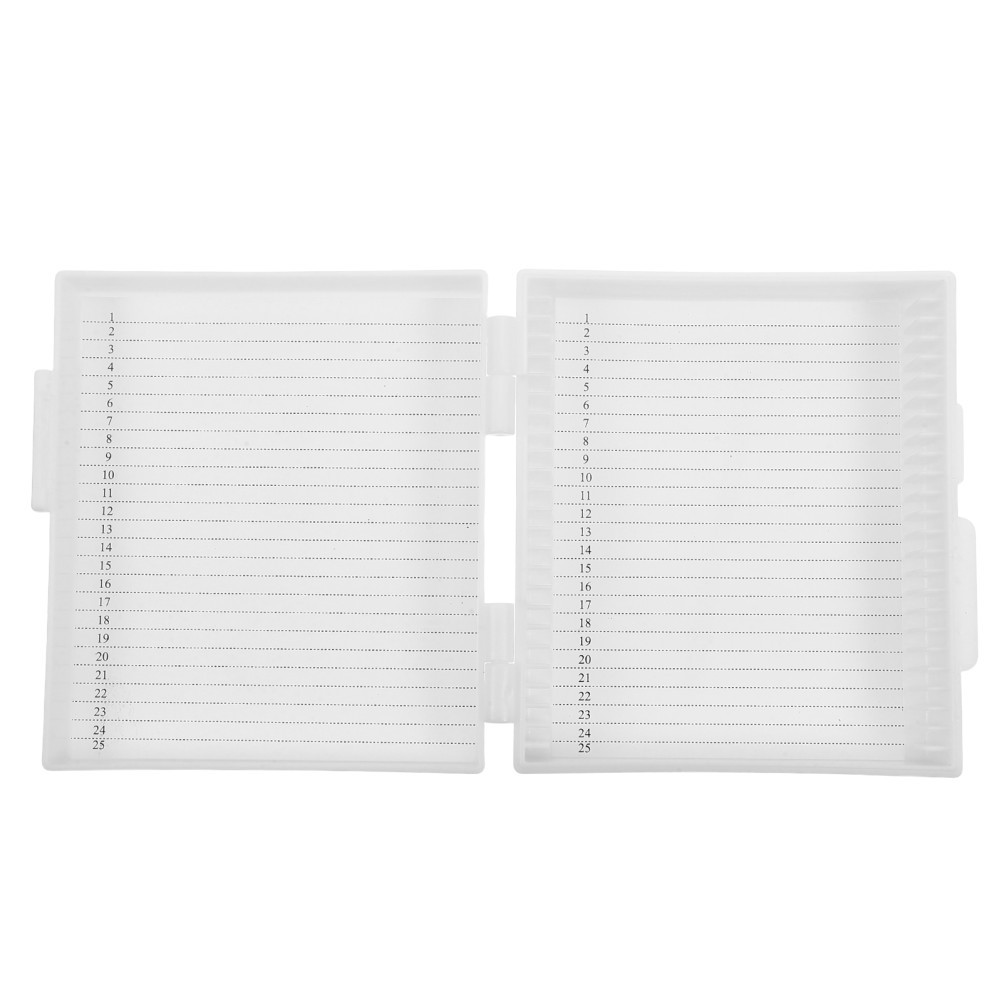 Microscope Slide Case Accessories Storage Organizer Plastic Rectangle Holder