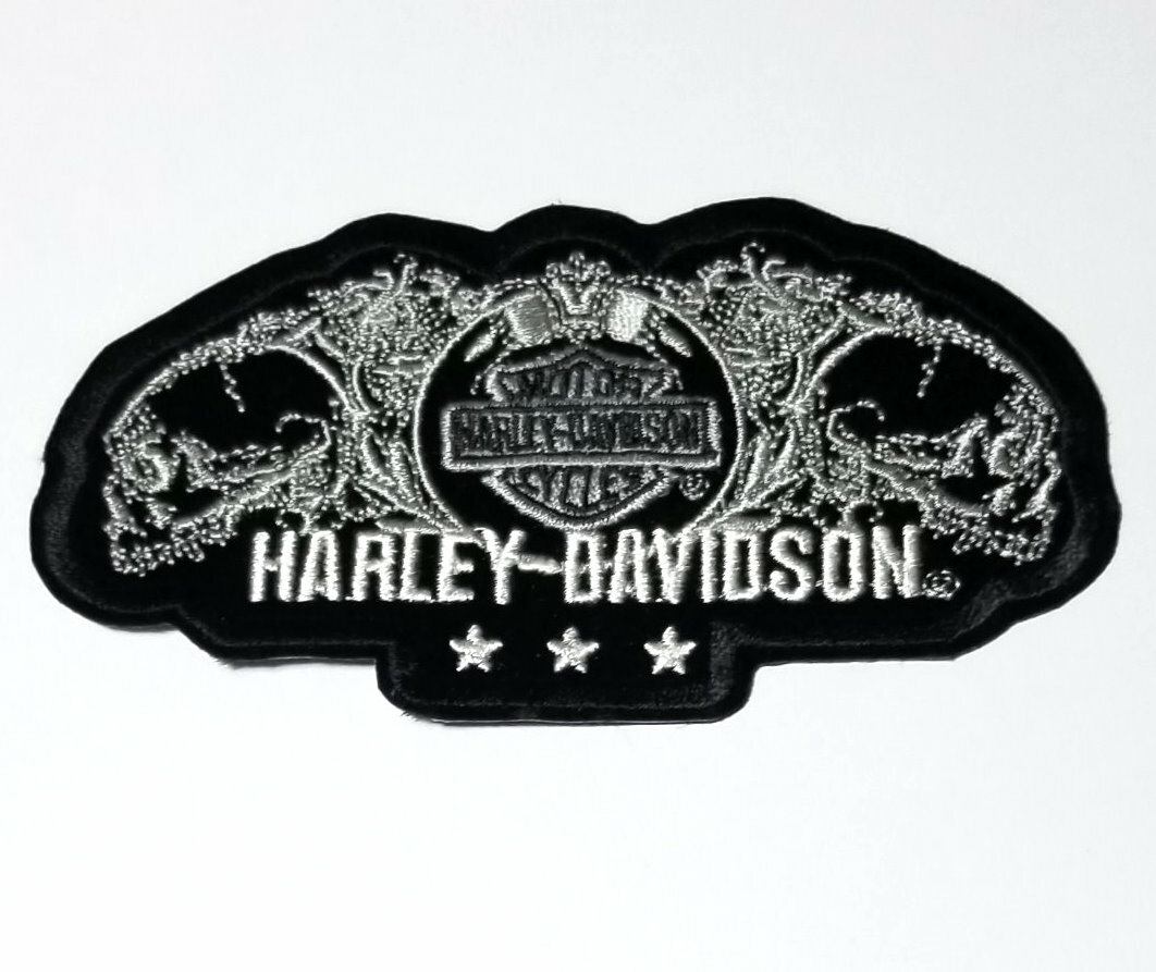 HARLEY DAVIDSON PROFILE SKULL VEST PATCH 5 INCHES  ** RETIRED DESIGN **
