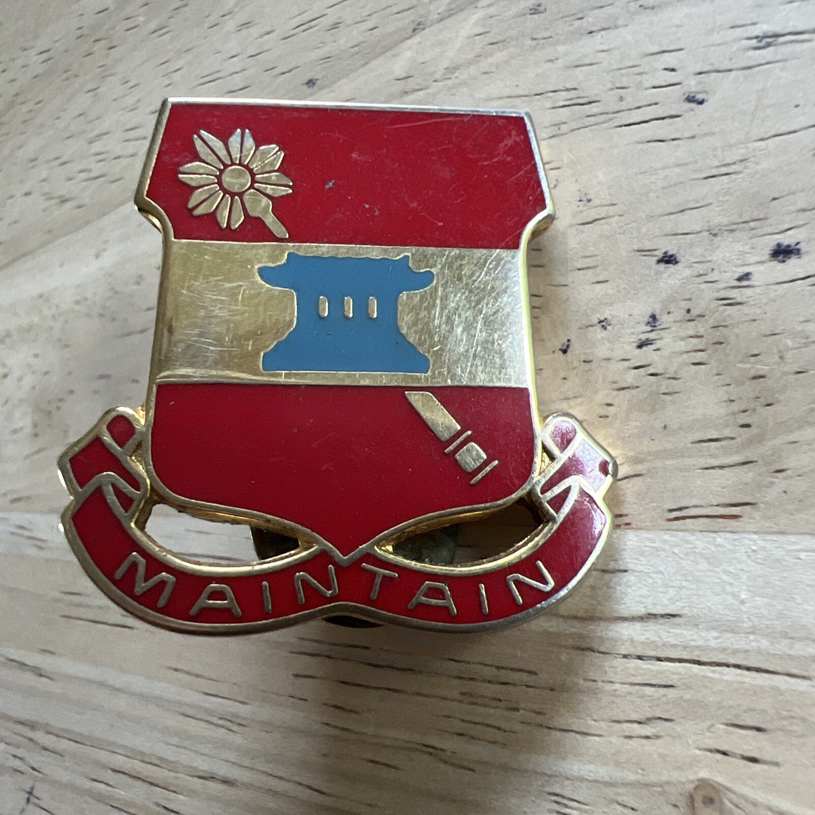 US Army 703rd Support Battalion DI DUI Crest Insignia