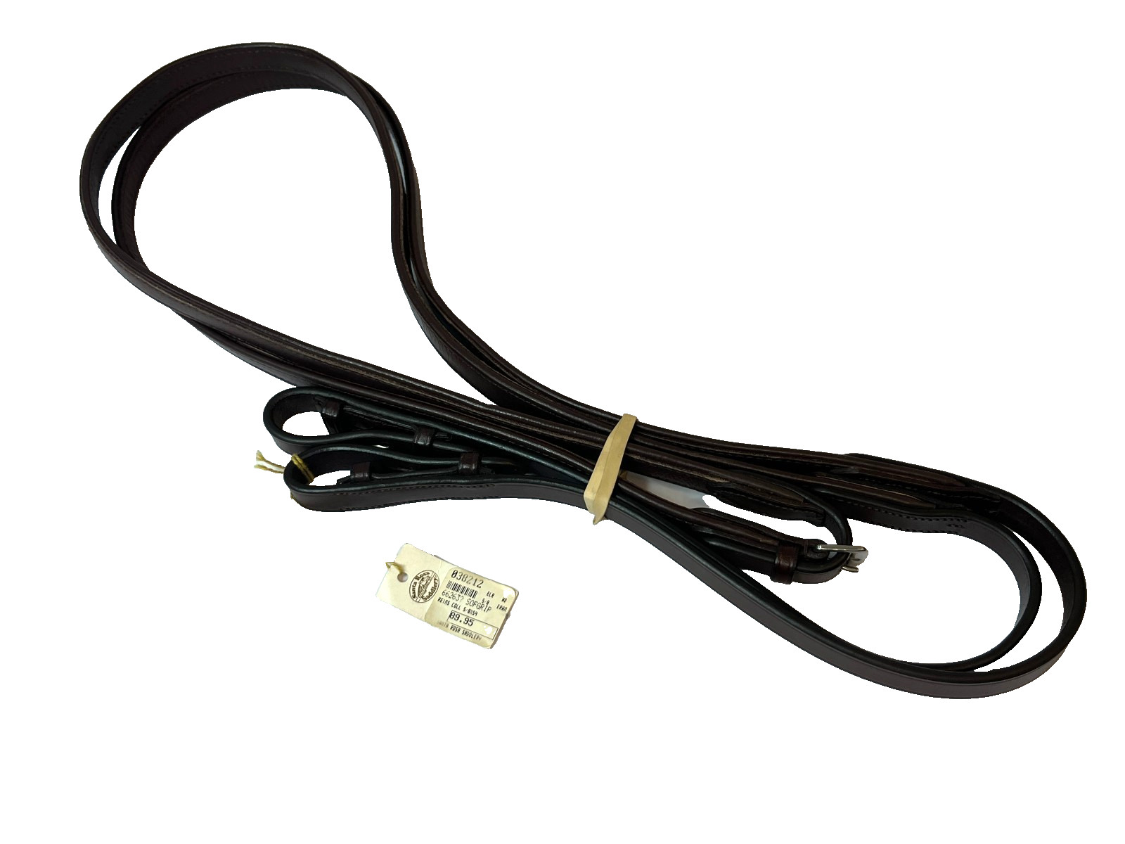 Collegiate Sofgrip Leather Horse Reins 5/8 x 54 Dark Brown
