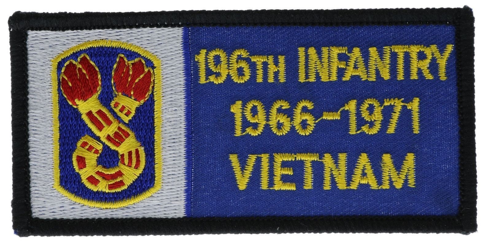 196th Infantry '66-'71 Vietnam Army patch H1159 F3D20K