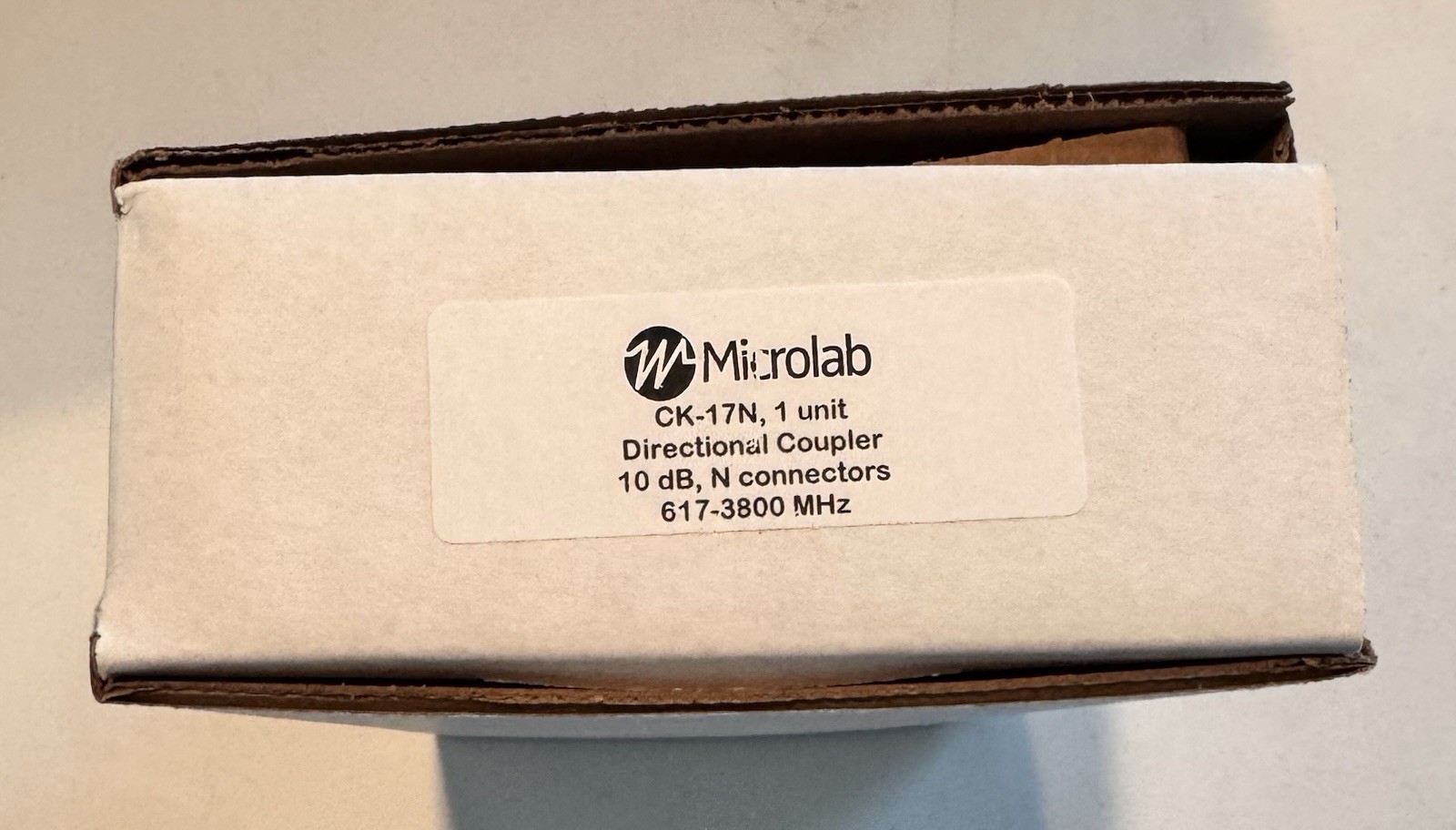 Microlab CK-17N Directional Coupler 10dB 617-3800 MHz, N Connectors