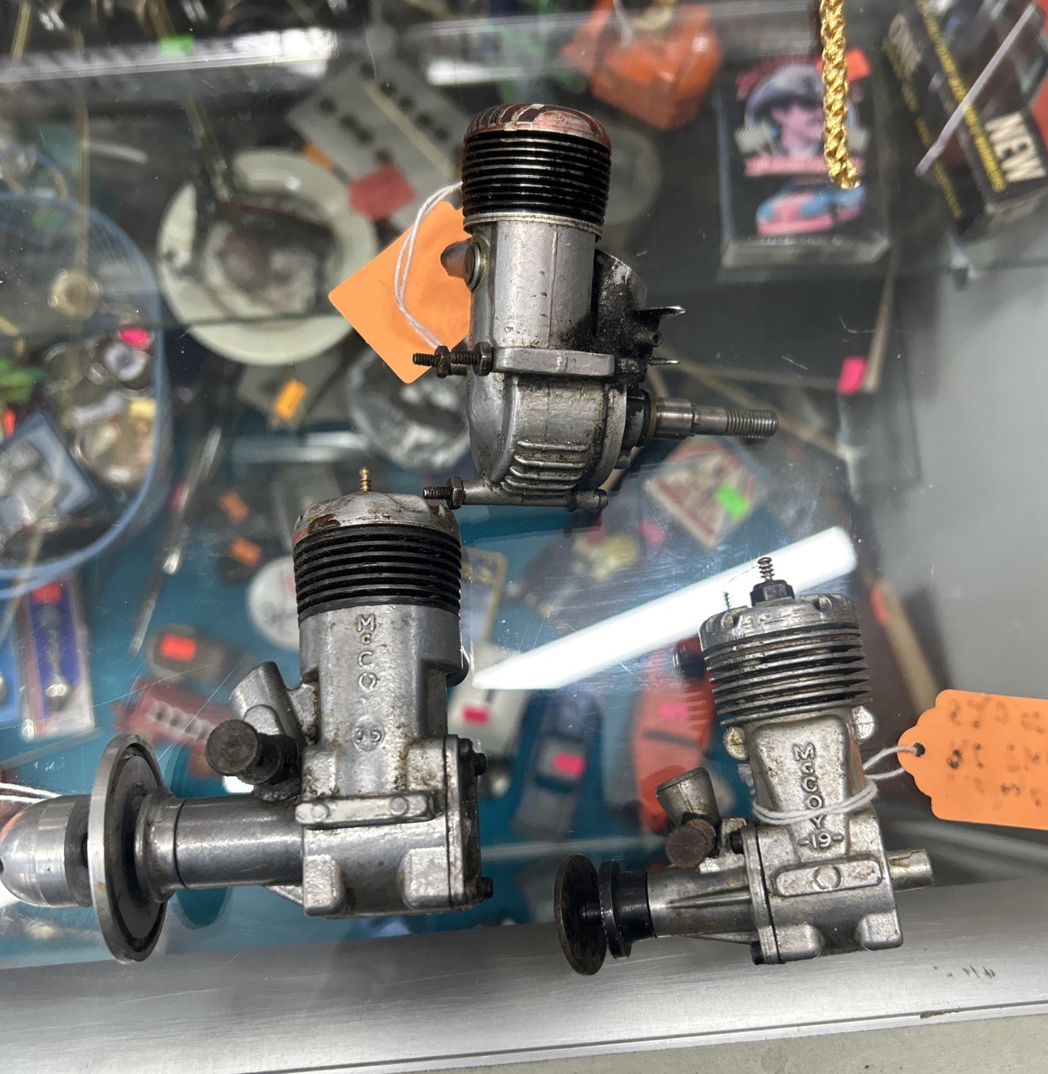 Lot Of 3 Vintage Model Airplane Engines  RC Gas  Model Untested, McCoy 19 & 35..