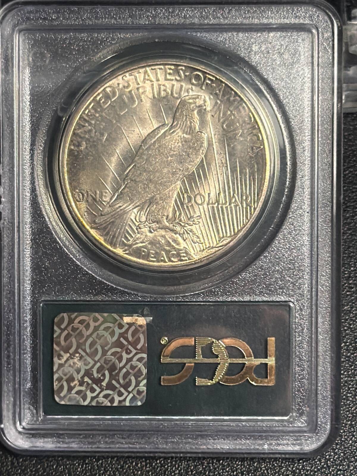 1925 S Peace Silver Dollar PCGS MS-63 OGH PQ+