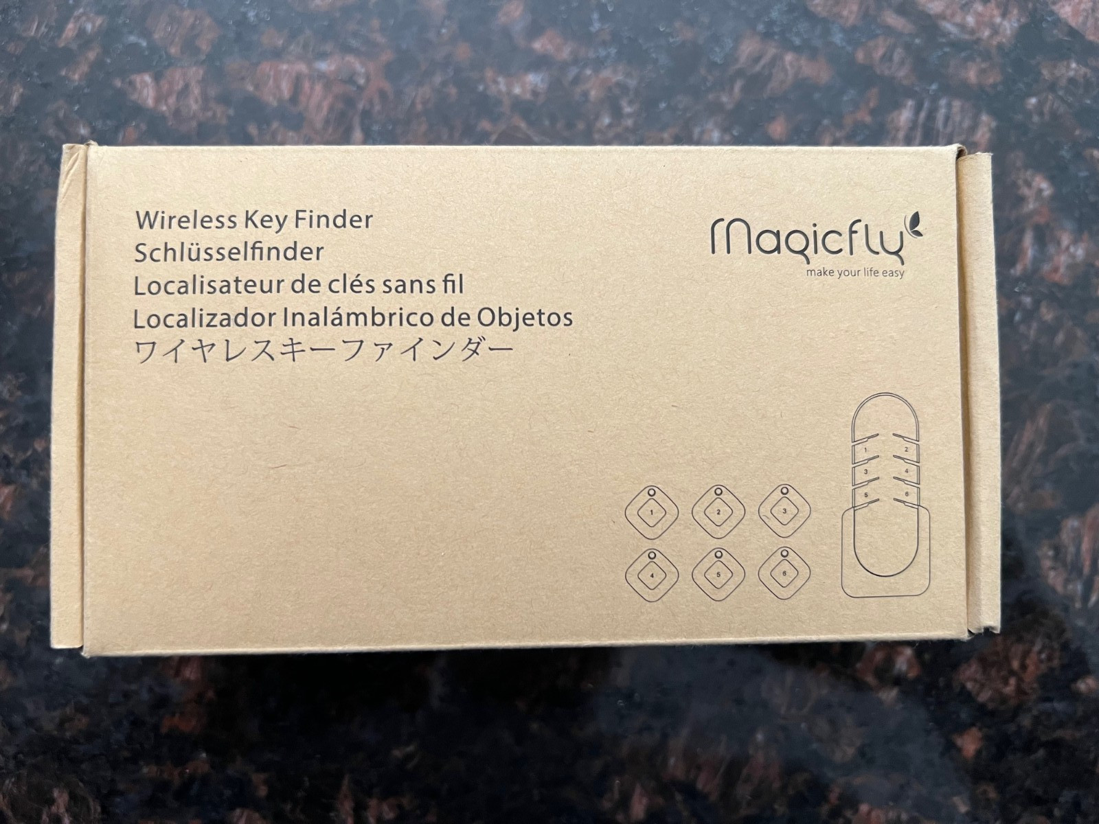 Key Finder, Item Locator Tags With Wireless Remote - 6 Tags