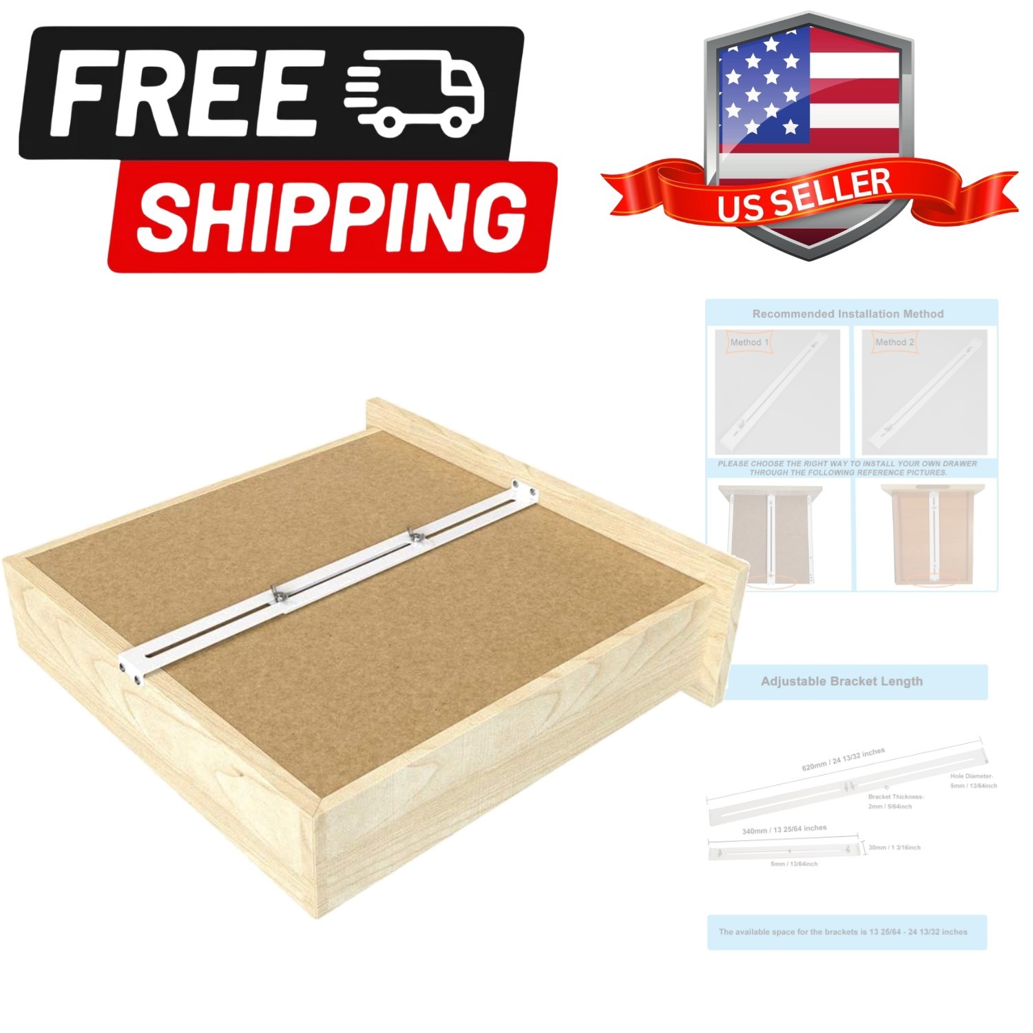 Drawer Repair Kit - Used to Reinforce and Repair Wooden/MDF/Chipboard Drawers...