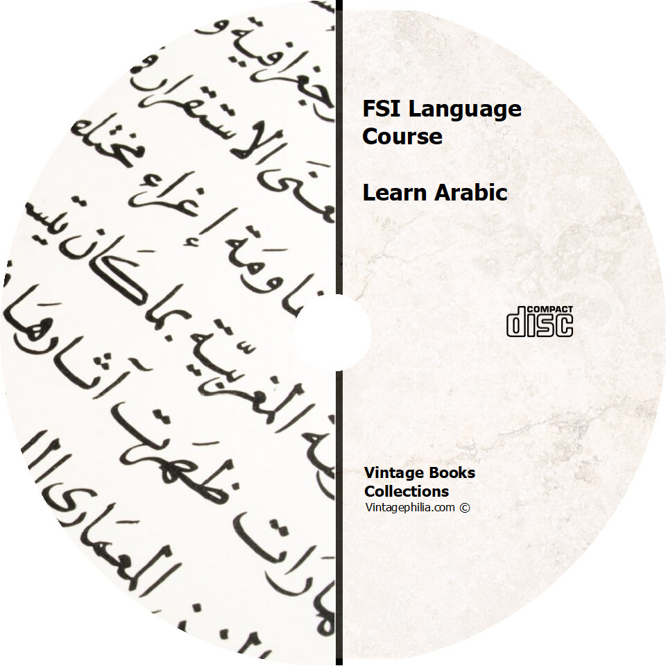 * LEARN TO SPEAK ARABIC LANGUAGE * FSI TRAINING COURSE * MP3 AUDIO PDF CD *
