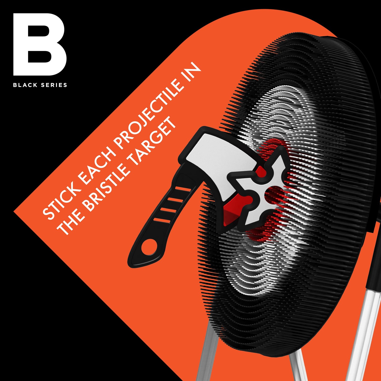 Black Series Axe Throwing Target Set Includes 3 Target Lightweight Plastic