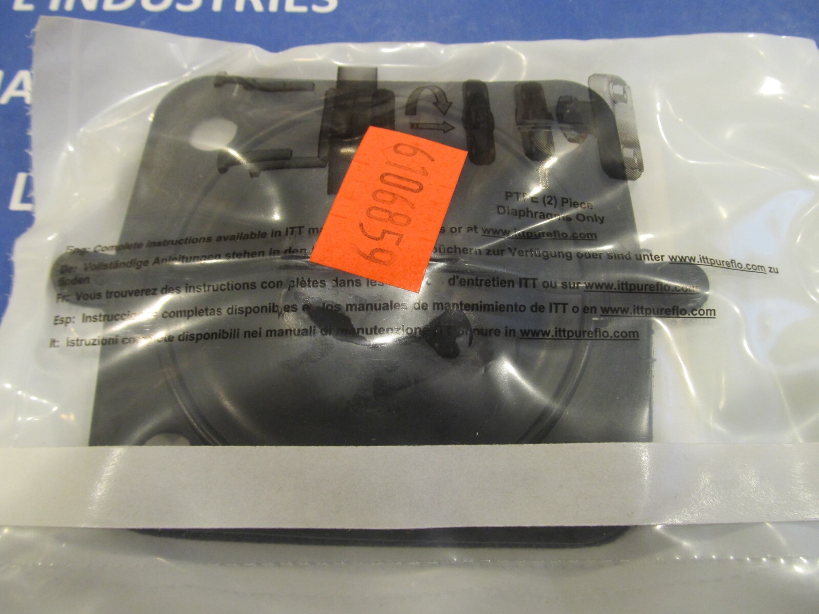 ITT, 1.5" Diaphragm, EPDM, 41284 Unused, Sealed Surplus
