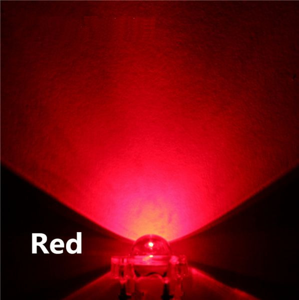 20PCS NEW 5mm F5 Piranha LED Red Round Head Super Bright Light Emitting Diode