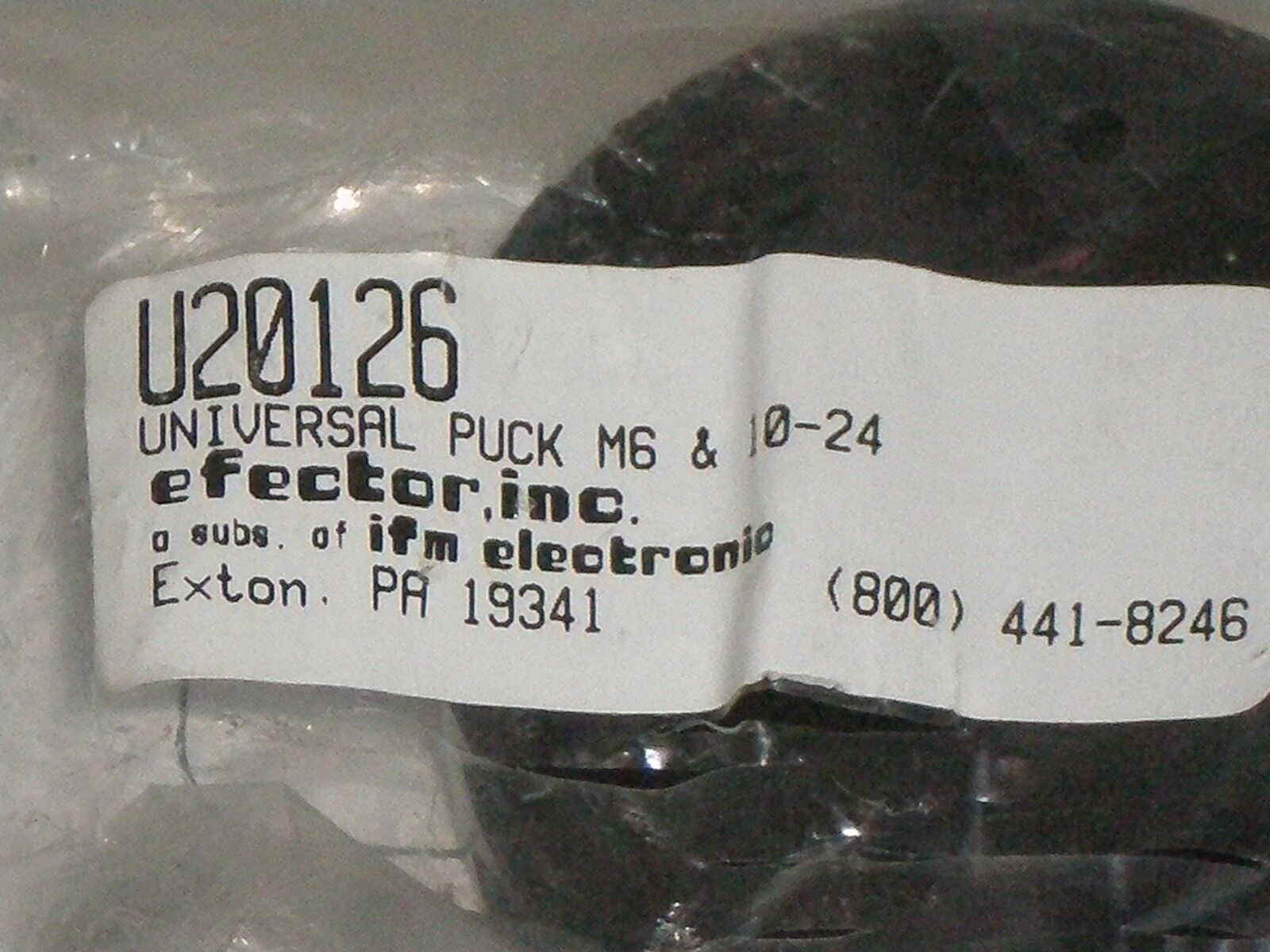 Efector U20126 Universal Puck M6 & 10-24 Free Shipping!