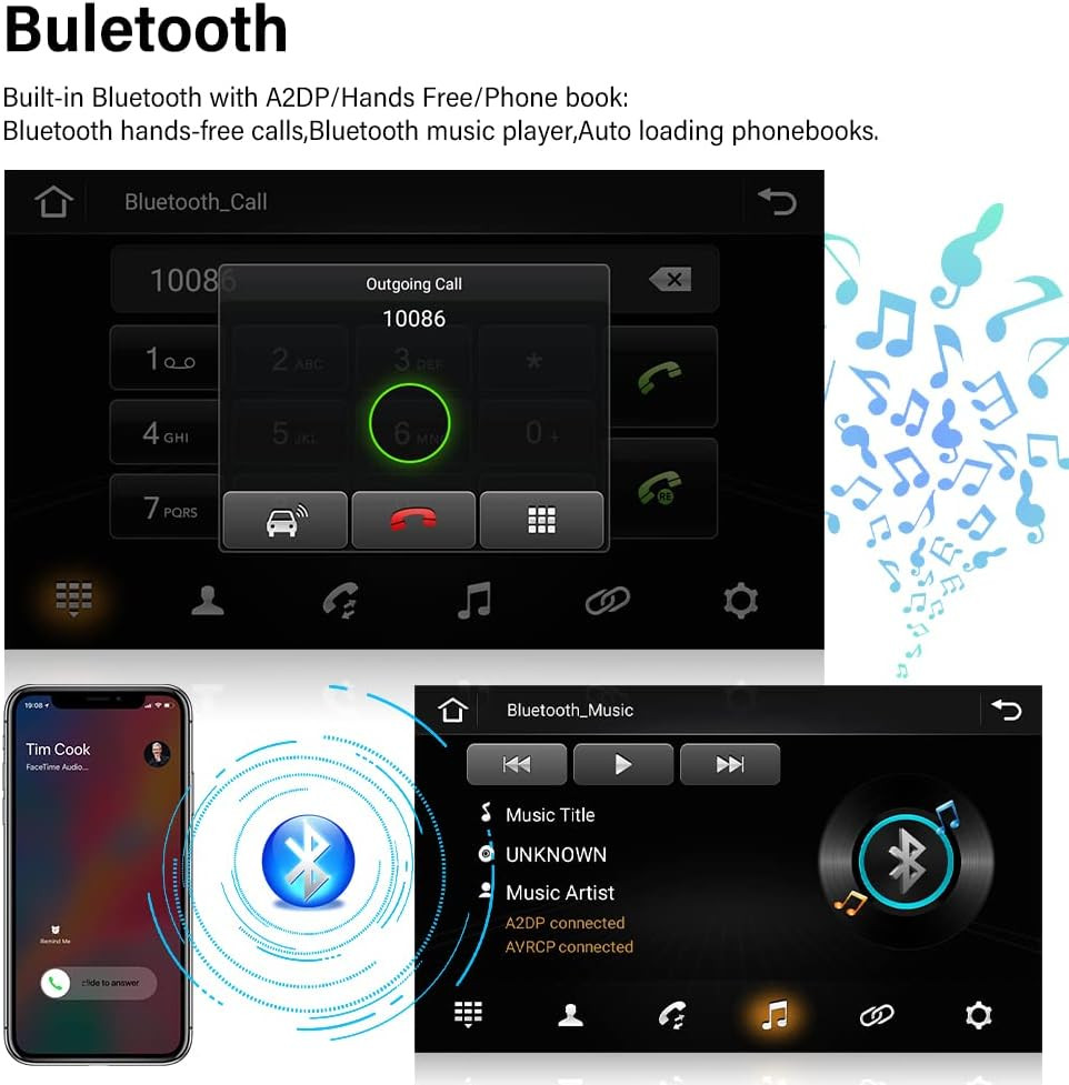 4+64G Car Radio 10.1" For GMC Yukon 2003-2006 Carplay Android14 GPS NAVI