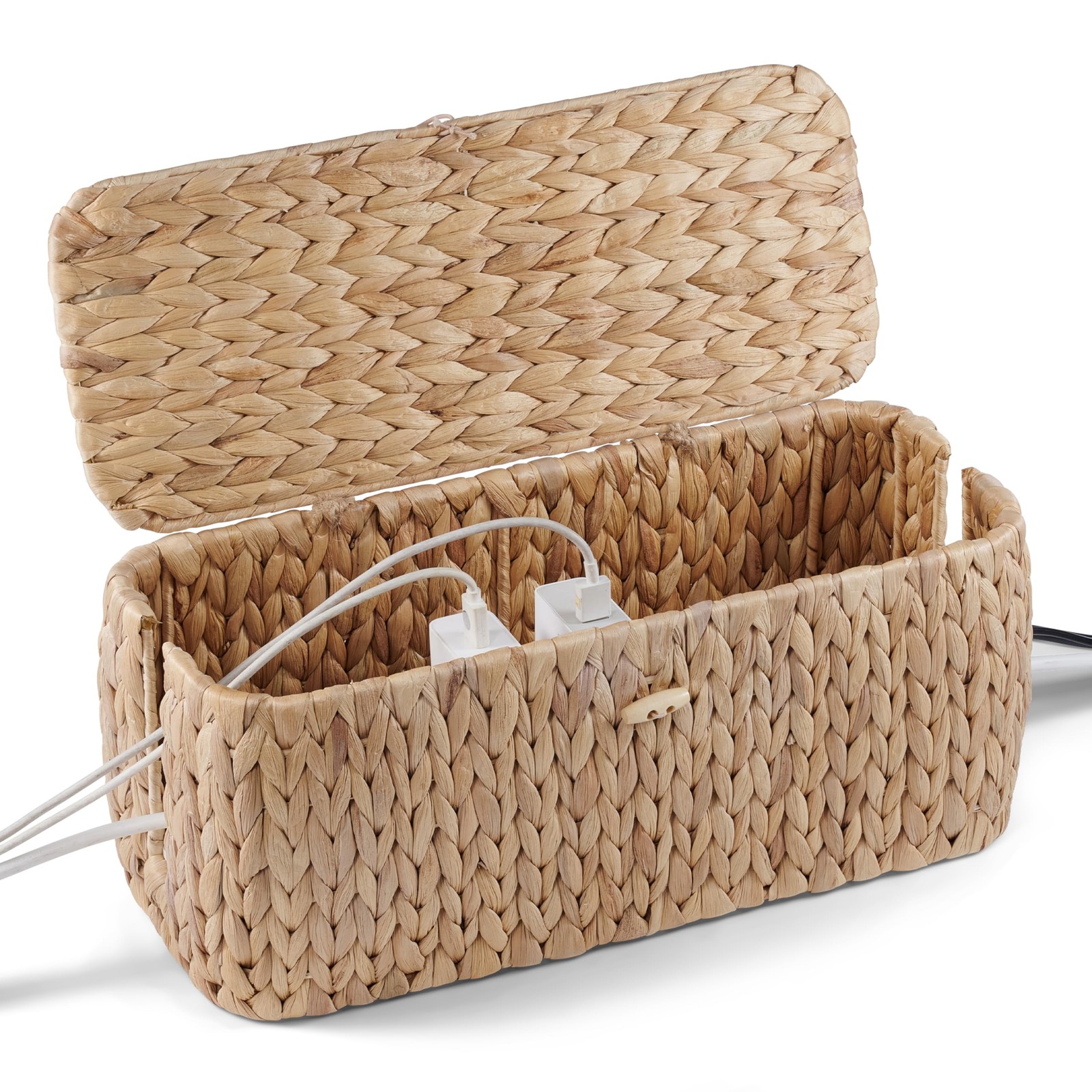 Cable Management , Water Hyacinth Organizer , Durable Rattan Cable Organizer ...