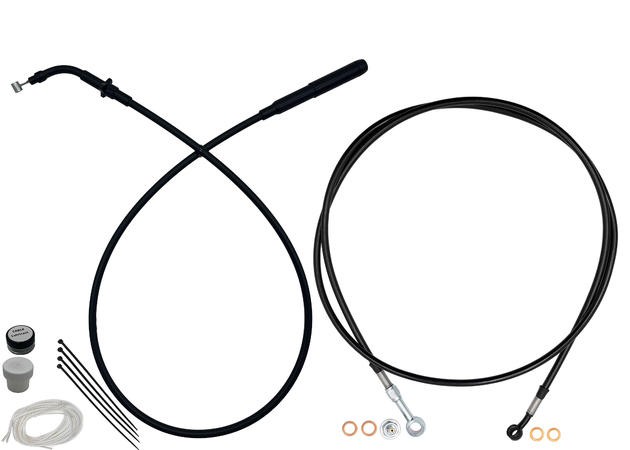 Fat Baggers EZ Install Cable Kit for 14" Ape Bars Black/Black #249914-B