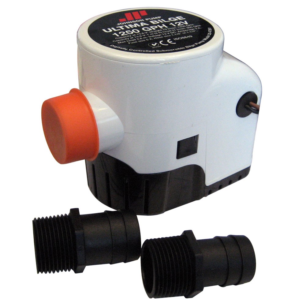 Johnson Pump Ultima Bilge 1250 GPH 1-1/8" & 1-1/4" Hose JOHNSON PUMP 32-47261-00