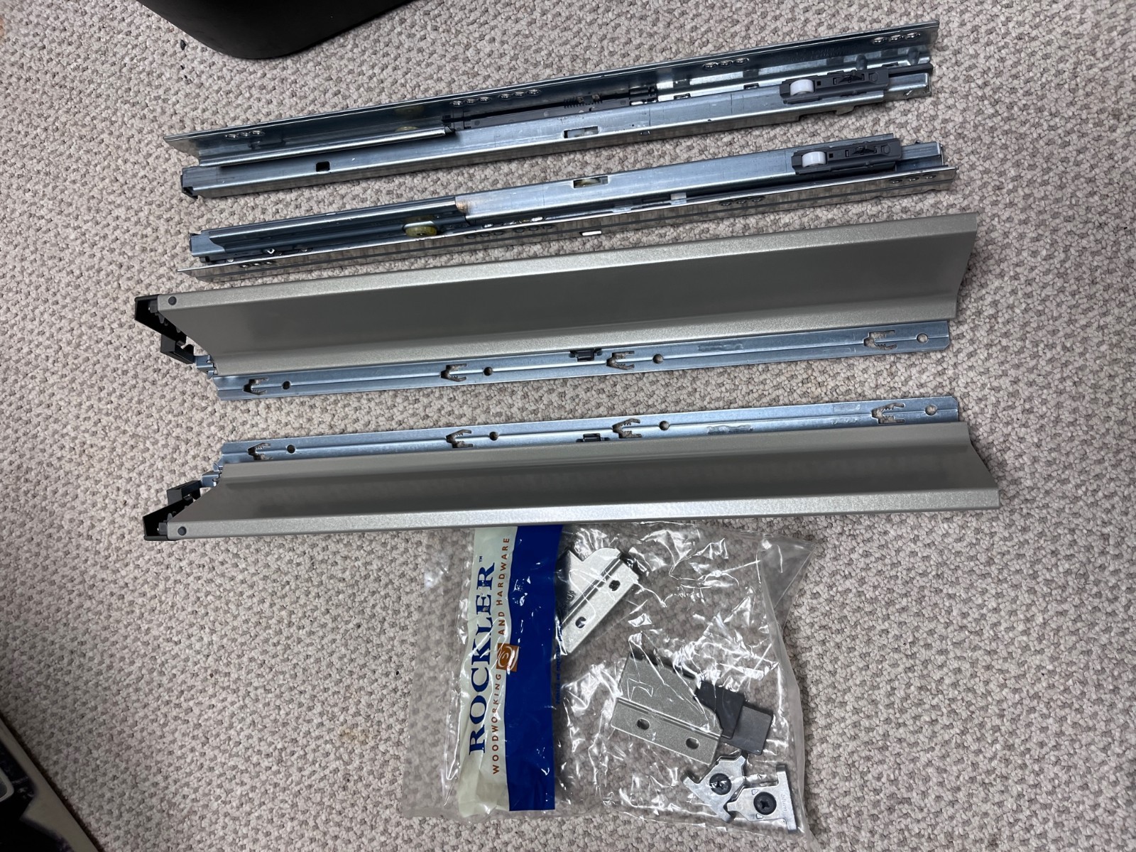 Blum 20” drawer tandem slide kit 42394 558.500-01b