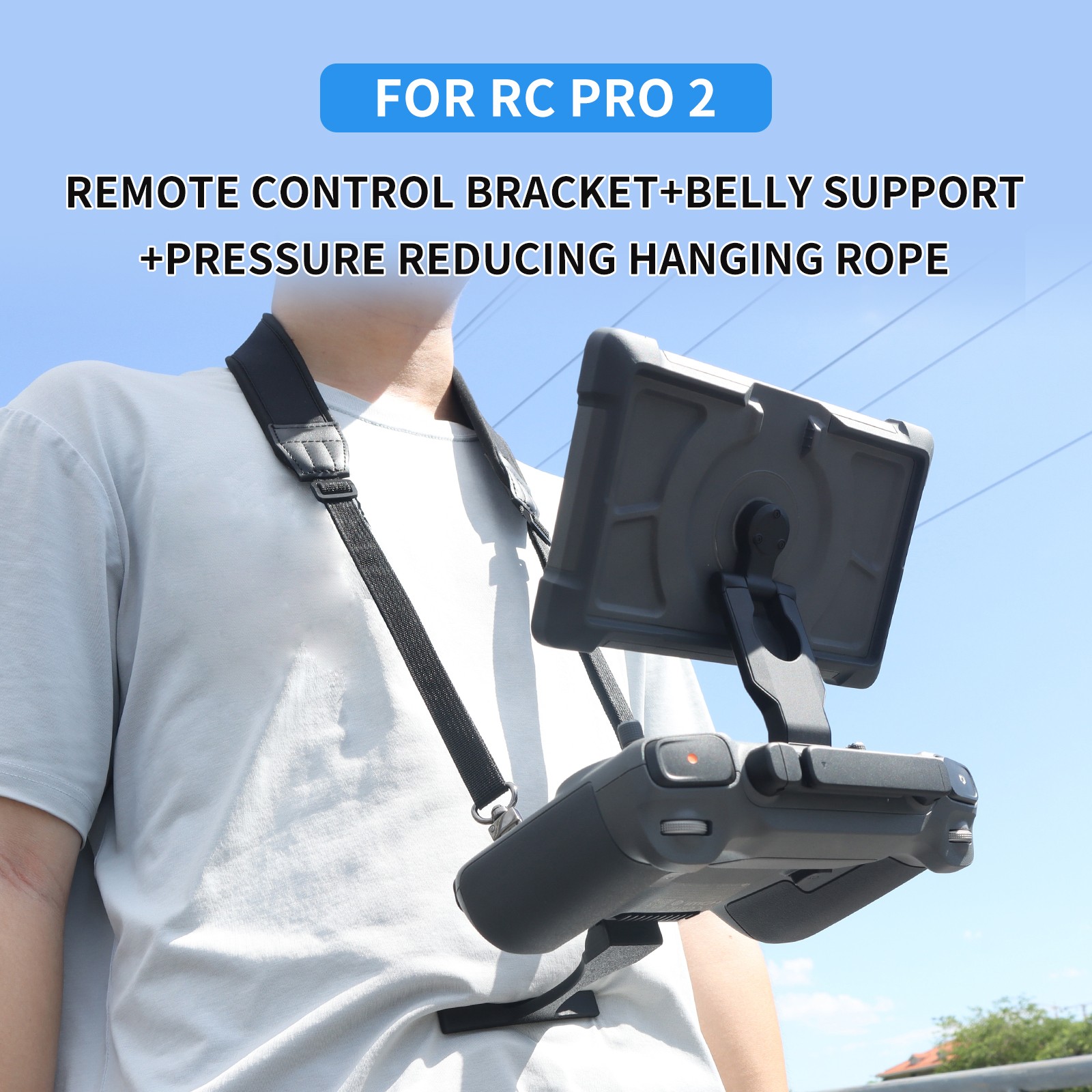 For DJI Mavic 4Pro RC PRO2 Belly Brace Crossbar Remote Control Lanyard Accessory