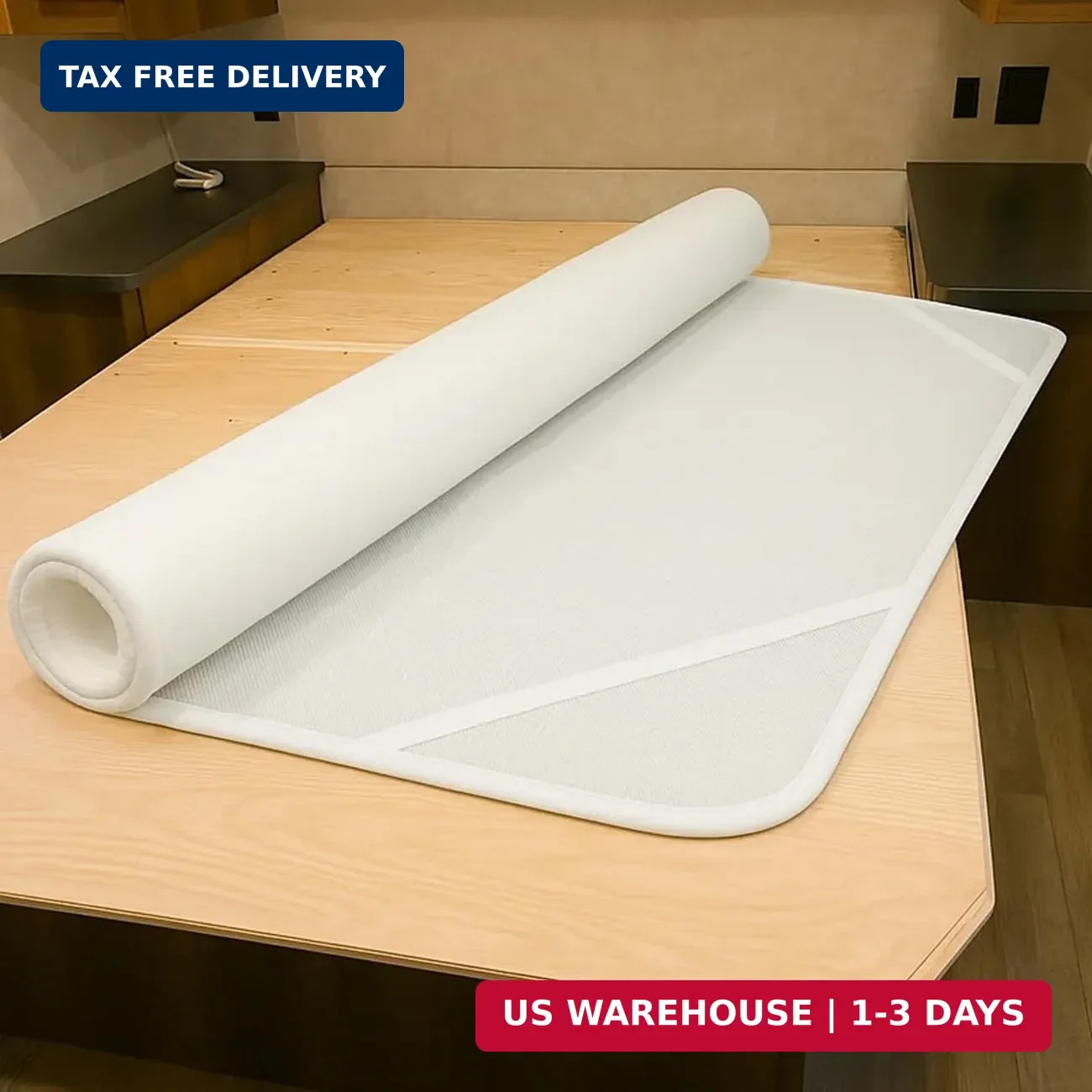 RV Accessories Mattress Underlay- Breathable Ventilation Pad for Campers and Mot