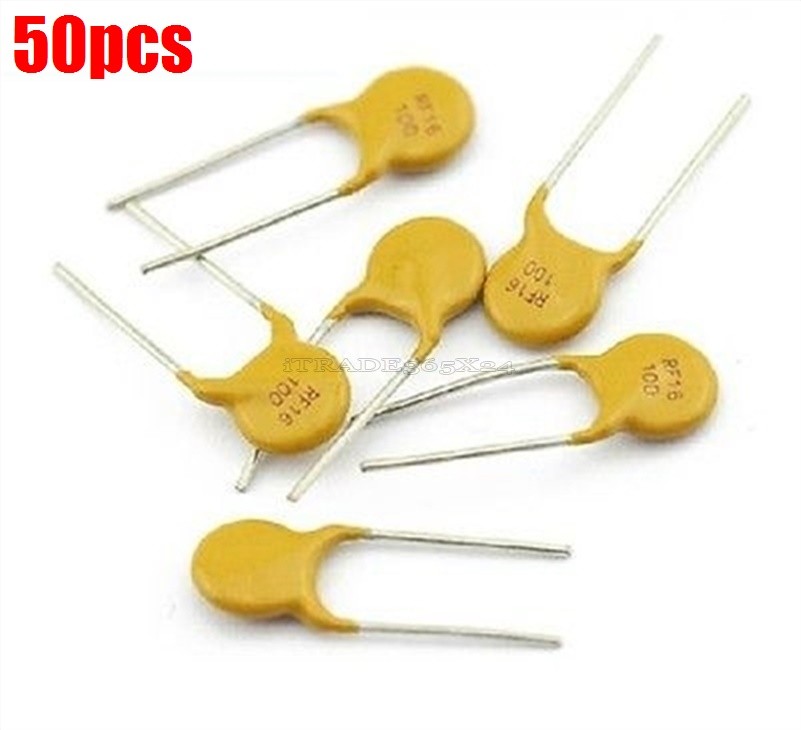 50Pcs RF16100 16V 0.1A Poly Switch Resettable Polyfuse Fuse Polyswitch New Ic bp