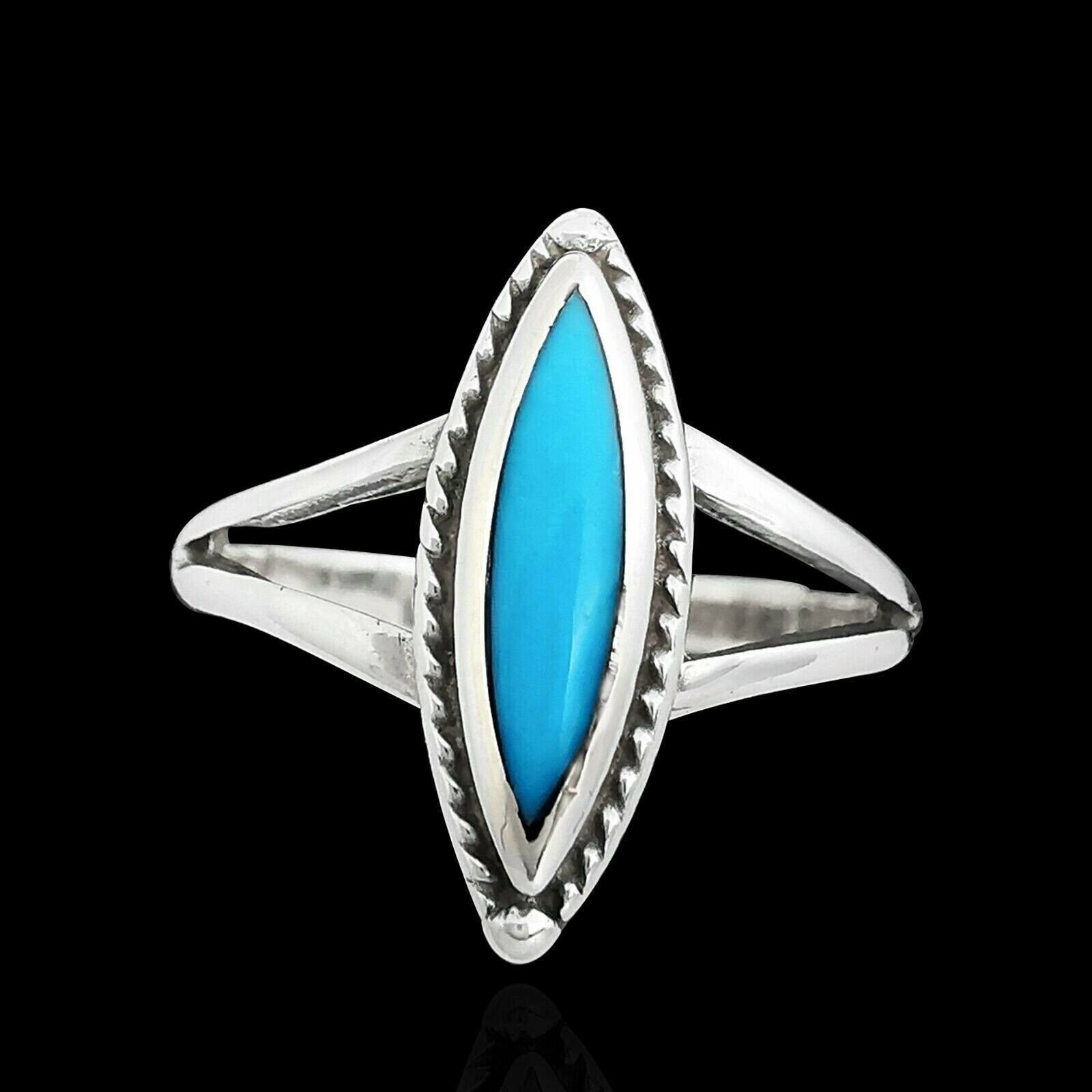 Twisted Wire Marquise Ring, Blue Resin, Size: 4