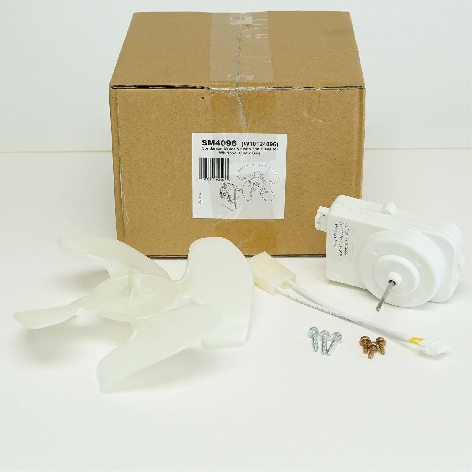 Supco SM4096 for W10124096 W10130108 Whirlpool Kenmore Refrigerator Fan Motor