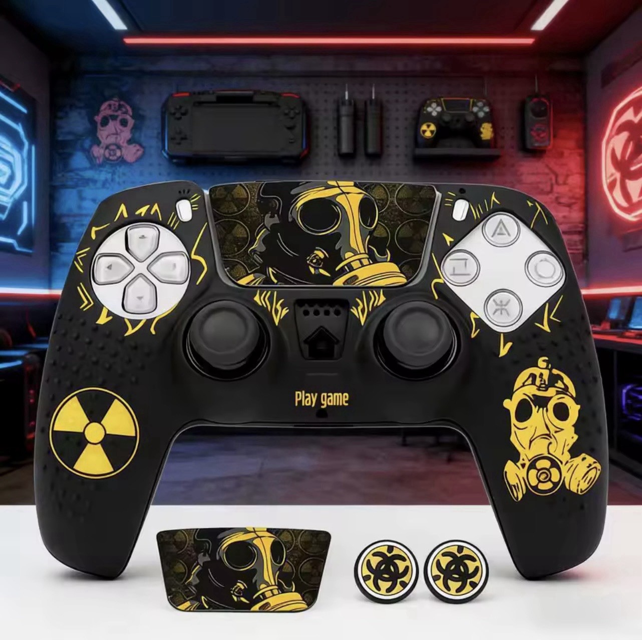 PS5 Controller Silicone Nuke Skin Grip Cover Anti-Slip Protector.
