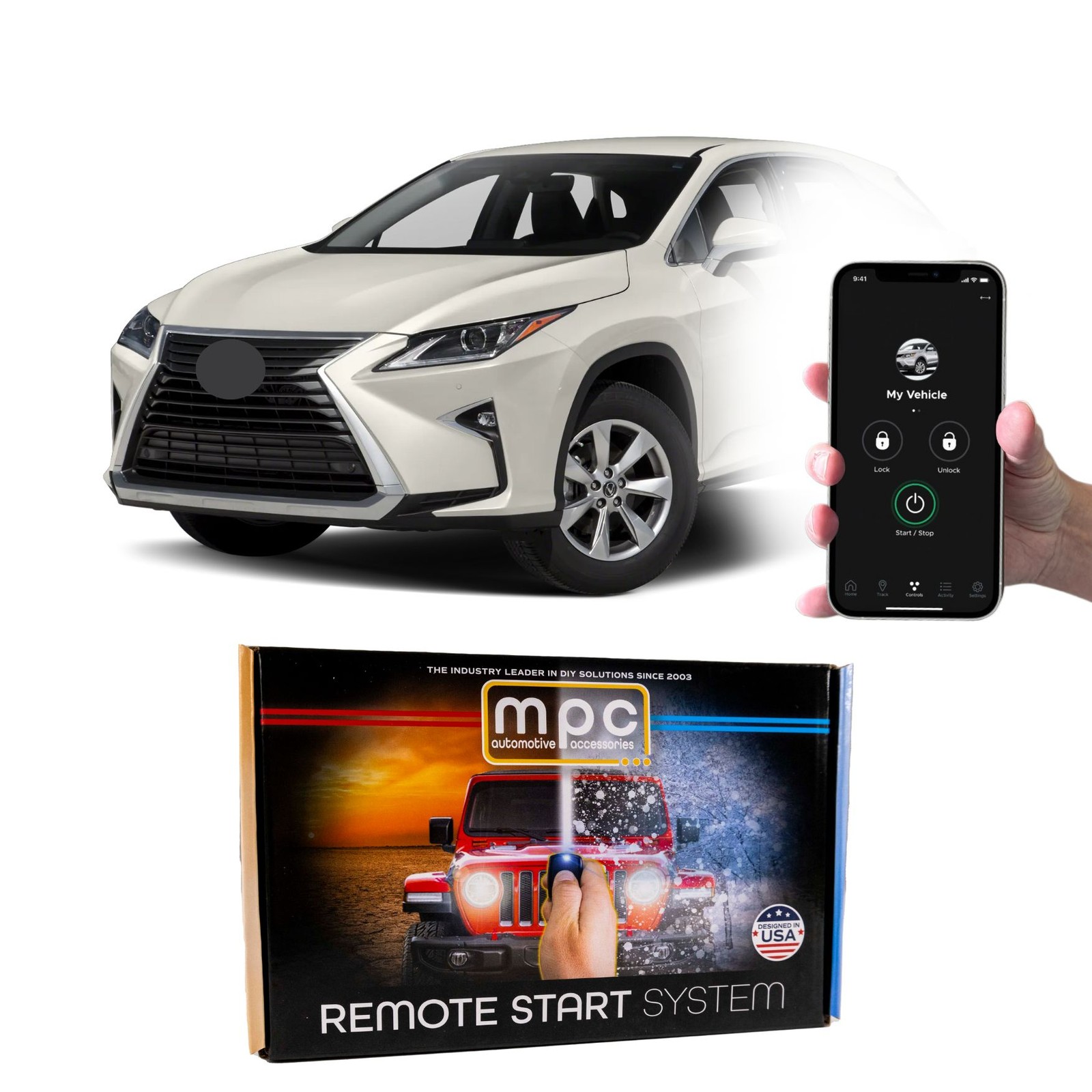 PLUG N PLAY SMARTPHONE Remote Starter For 2016-2019 Lexus RX350 T-Harness