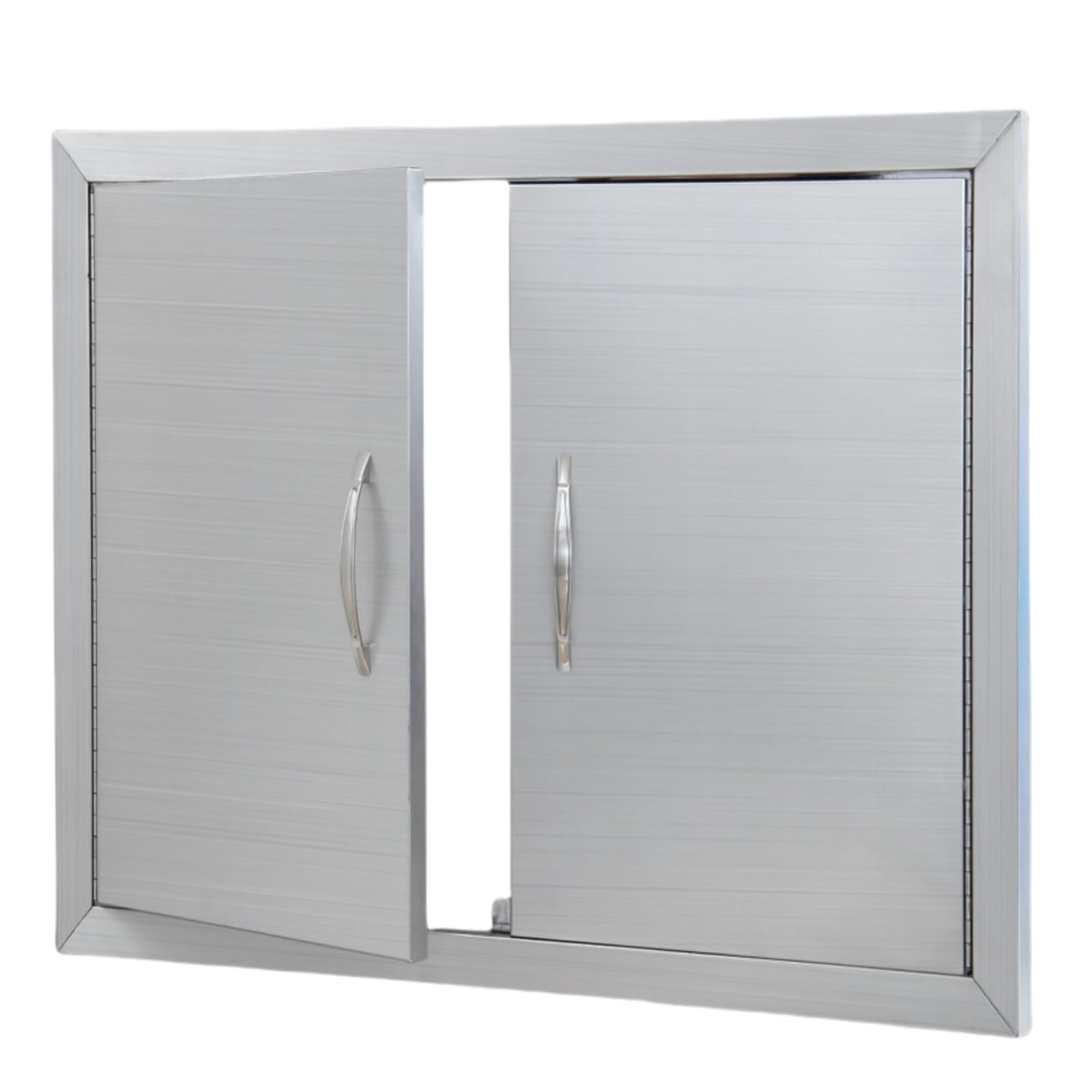 30.5x21 Stainless Steel Outdoor Kitchen Door – Flush Mount BBQ Access Door, W...