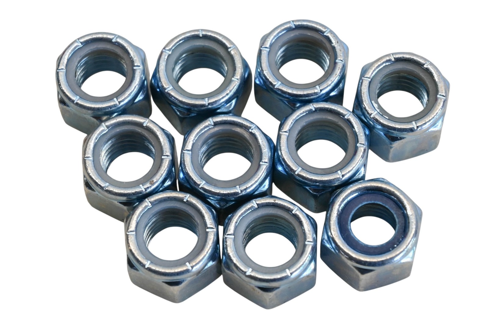 Aftermarket AZ004A-15 1/2" x 13 Nylon Lock Nuts Qty 10 NOS