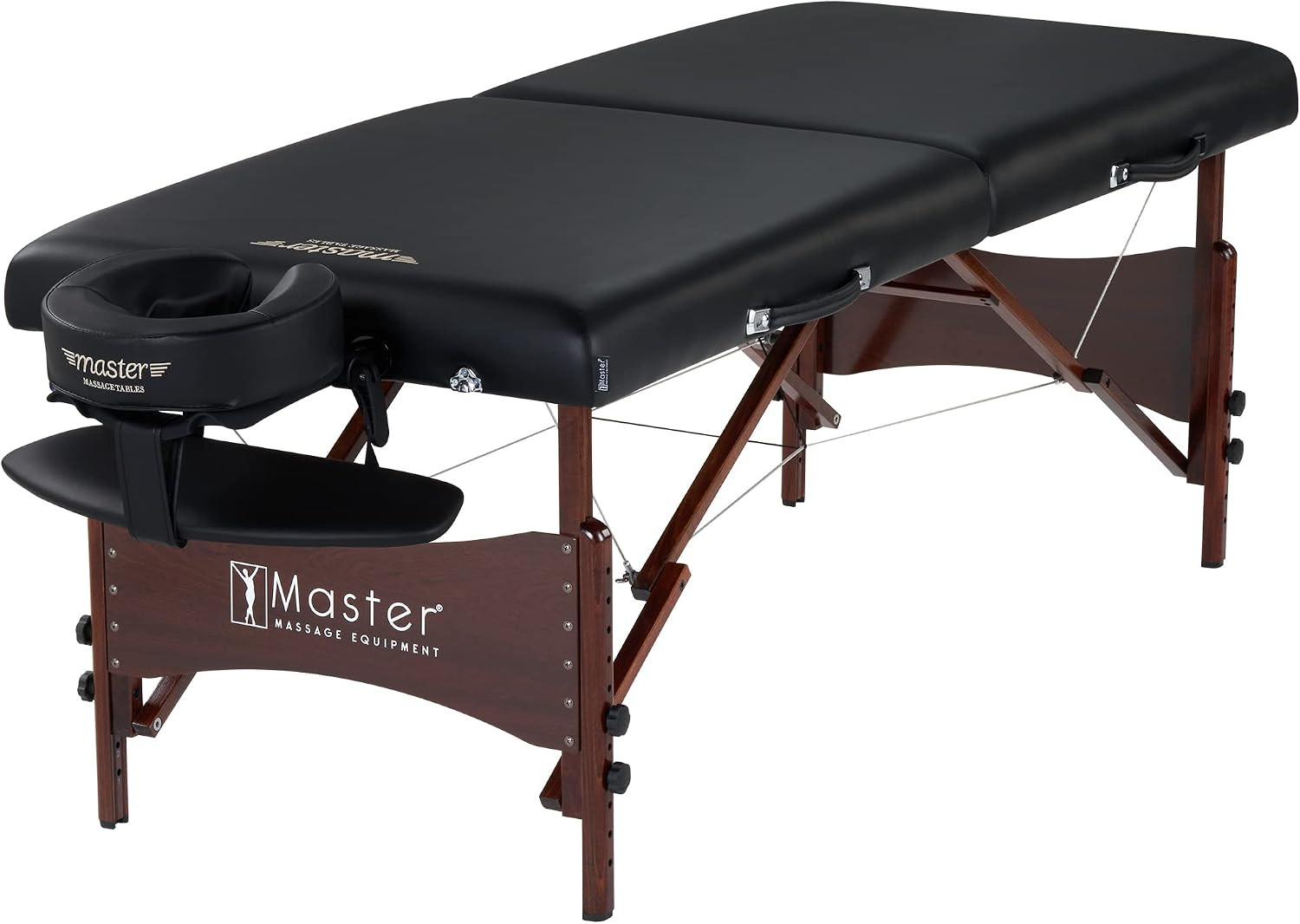 Portable Massage Table with 2.5" Cushion & Accessories - Black 30