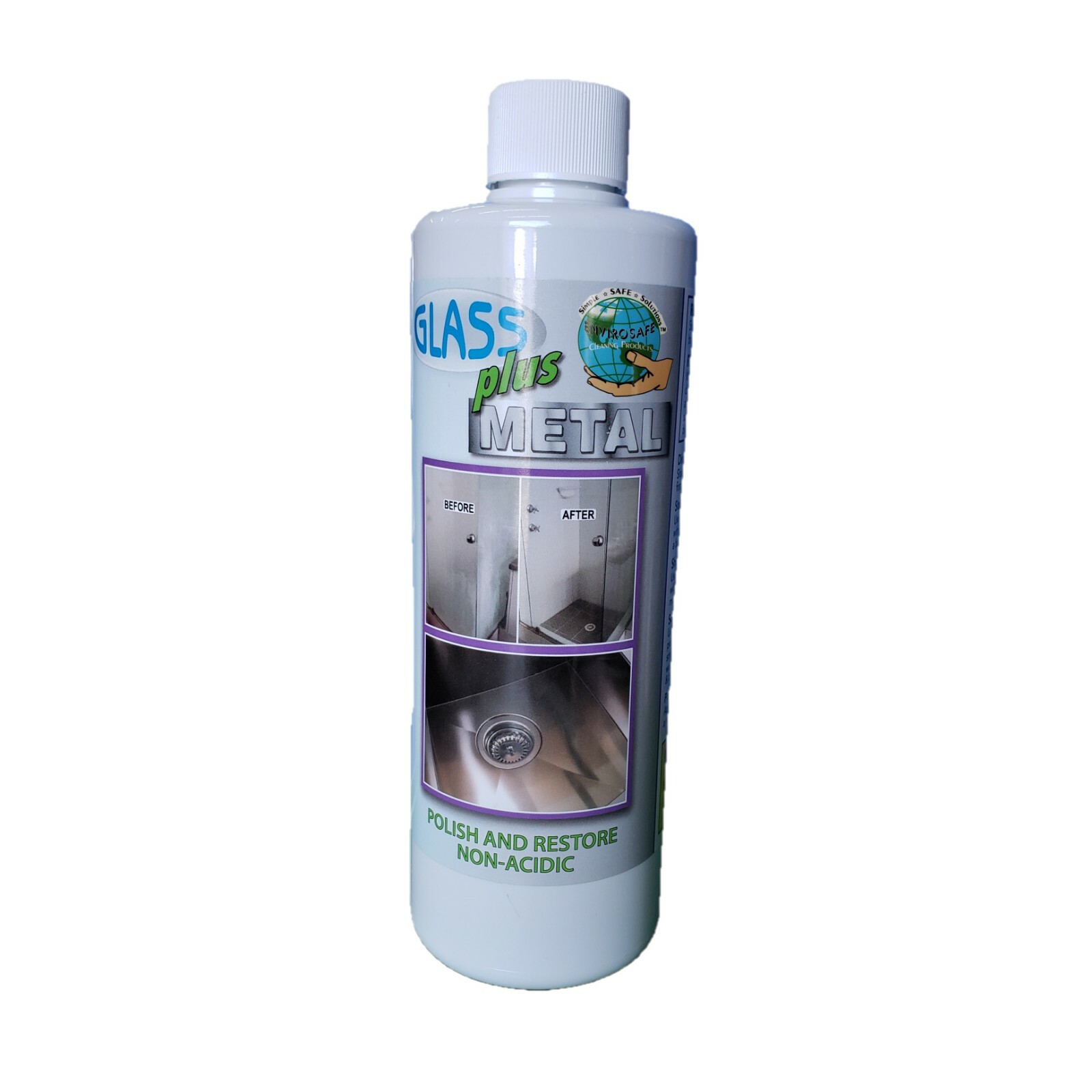 Hard Water Deposit Remover - Glass Plus Metal for Shower Glass & Stainless