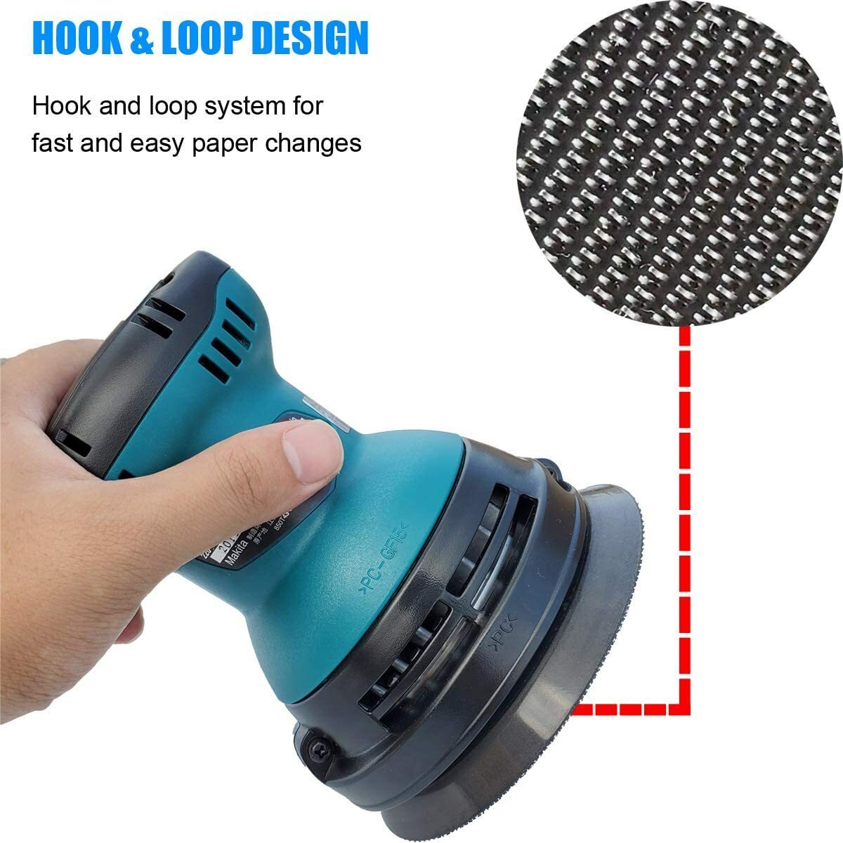 5 inch Orbital Sander Replacement Pad Hook Loop for Dewalt, Makita, Porter Cable