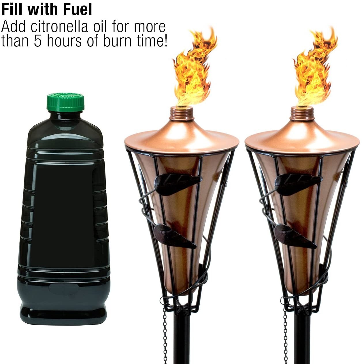 Sorbus Matney refillable metal torches (4 Pack)