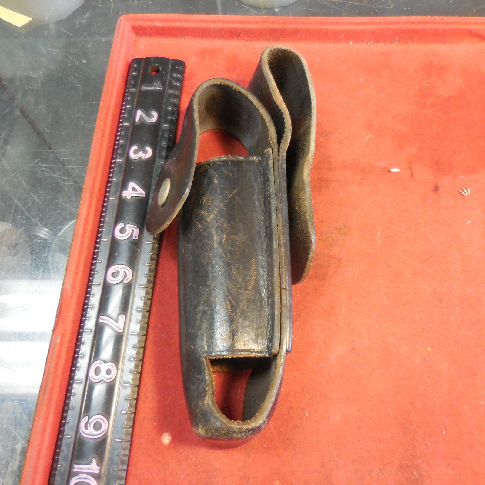 Mace pepper spray holder LEATHER UNMARKED BROKEN SNAP #OP/HP