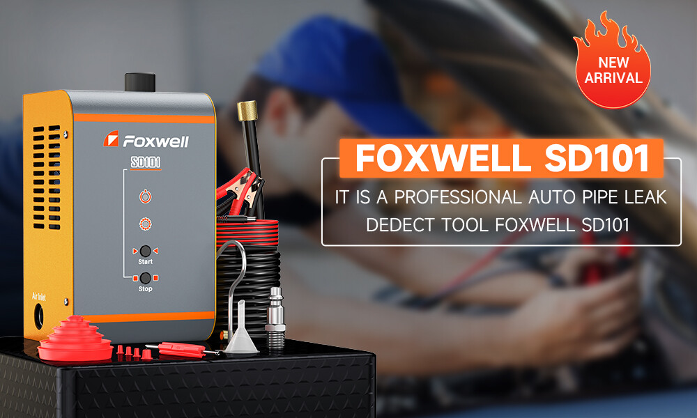FOXWELL EVAP Smoke Machine Car Leak Detector Pipe Smog Tester Diagnostic Tool
