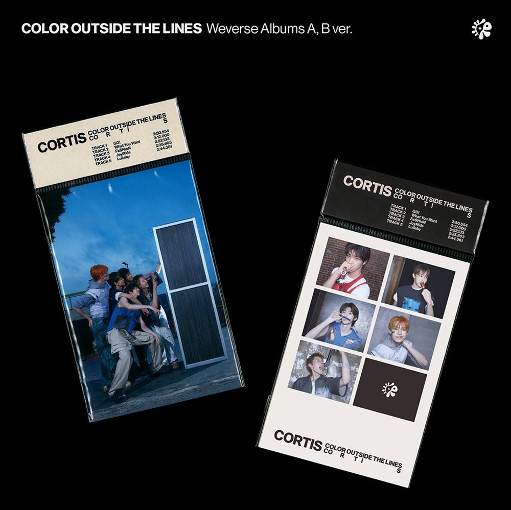 CORTIS COLOR OUTSIDE THE LINES 1st Album WEVERSE 2 Ver SET/2QR Card+2 Book+GIFT