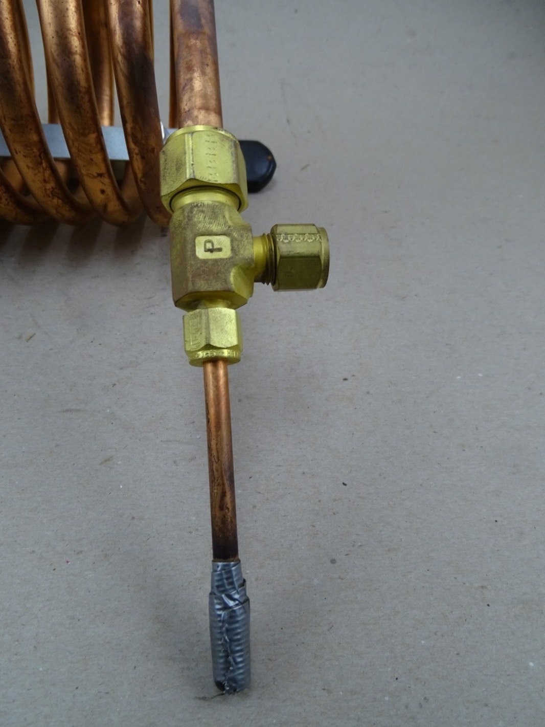 Parker Hannifin Copper CounterFlow Chiller Coil , DHTC-CU-4