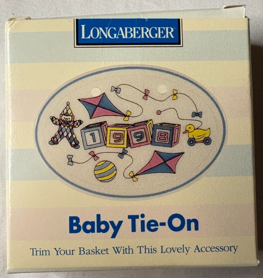 Longaberger 1998 Baby Tie-On
