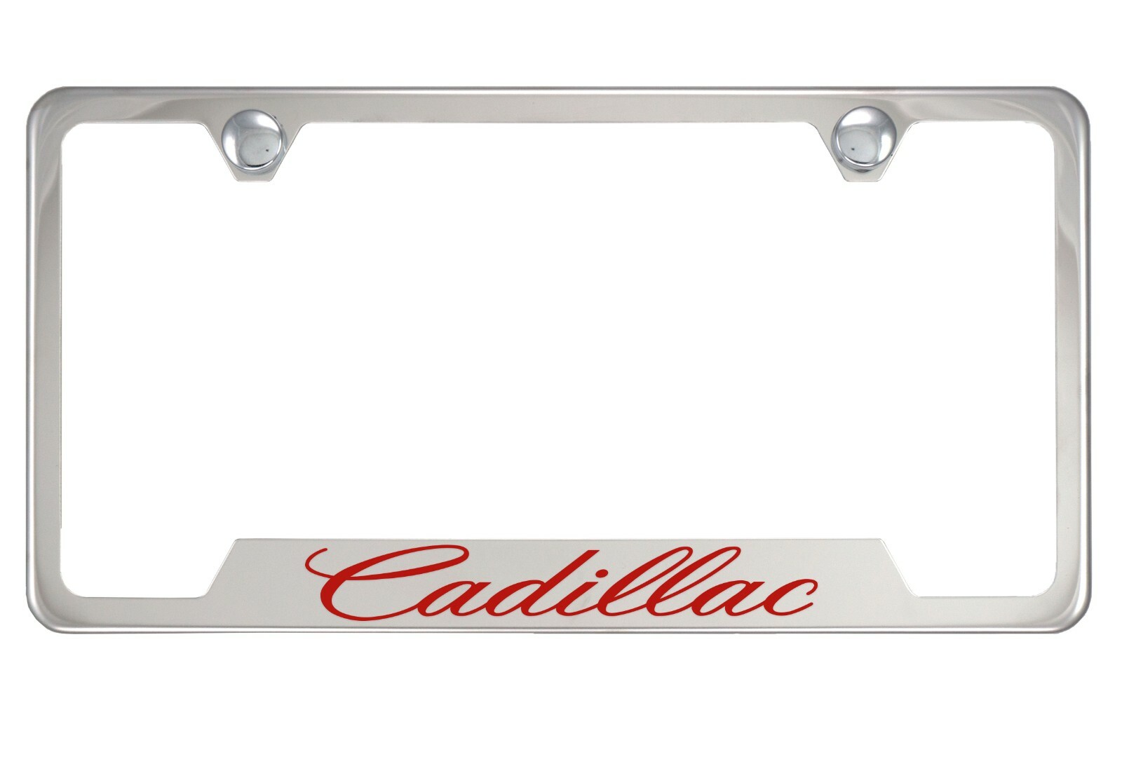 Chrome License Plate Frame For Cadillac