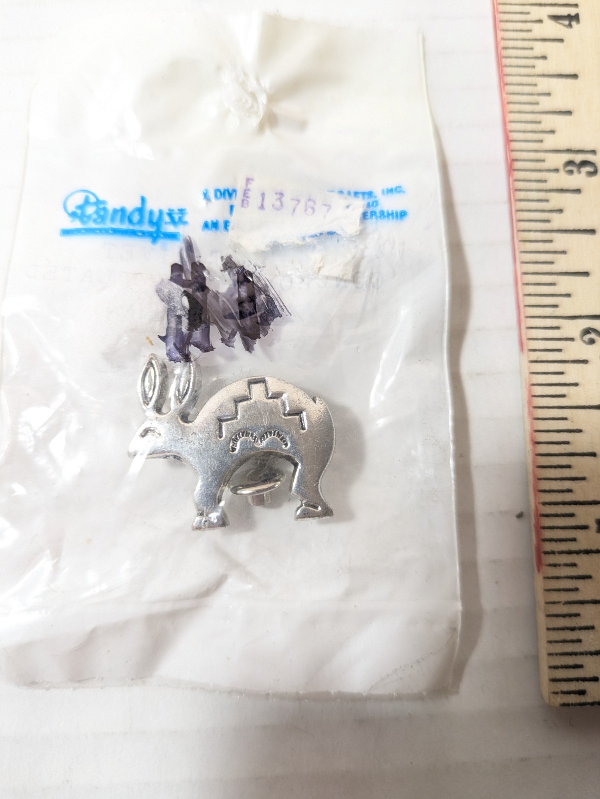 Jack Rabbit Concho Rivet Concho Silver Plate Retro NIP Craft