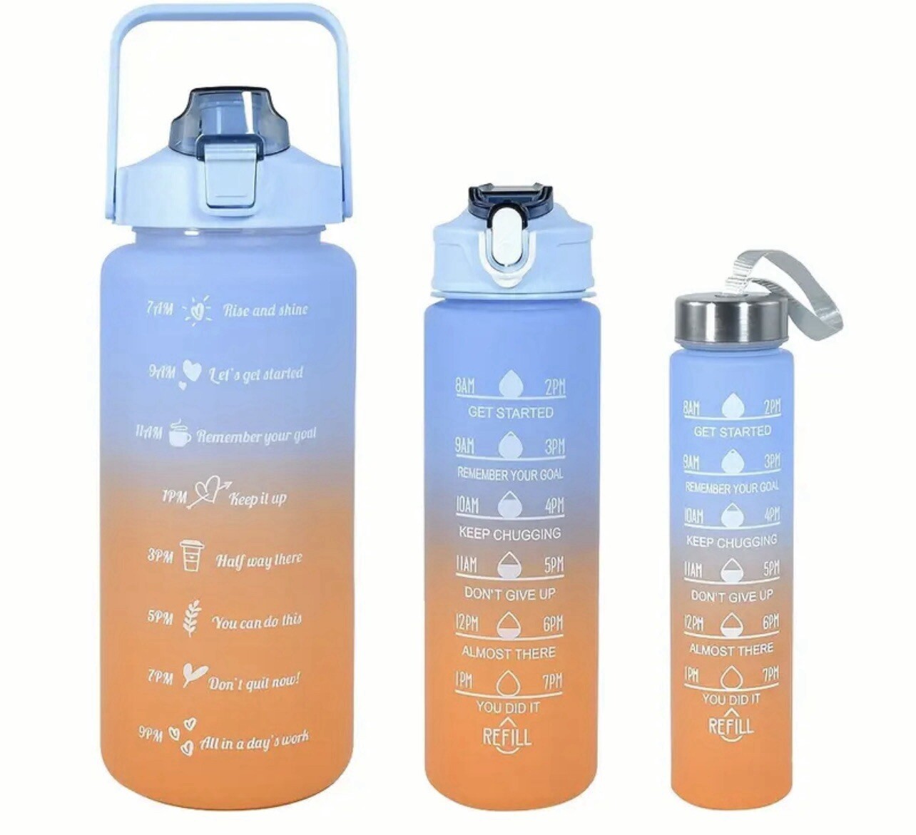 3 Pcs Water Bottle Set