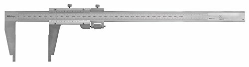 Mitutoyo 160-127 Vernier Caliper, Stainless Steel, Nib Style Jaw, 0-300mm