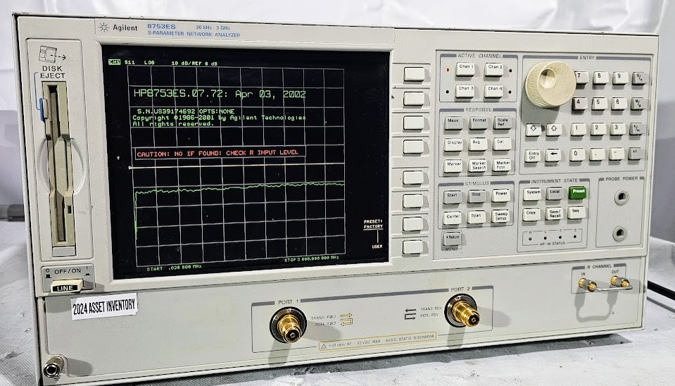 Agilent 8753ES 3GHz S-Parameter Network Analyzer 30kHz–3GHz