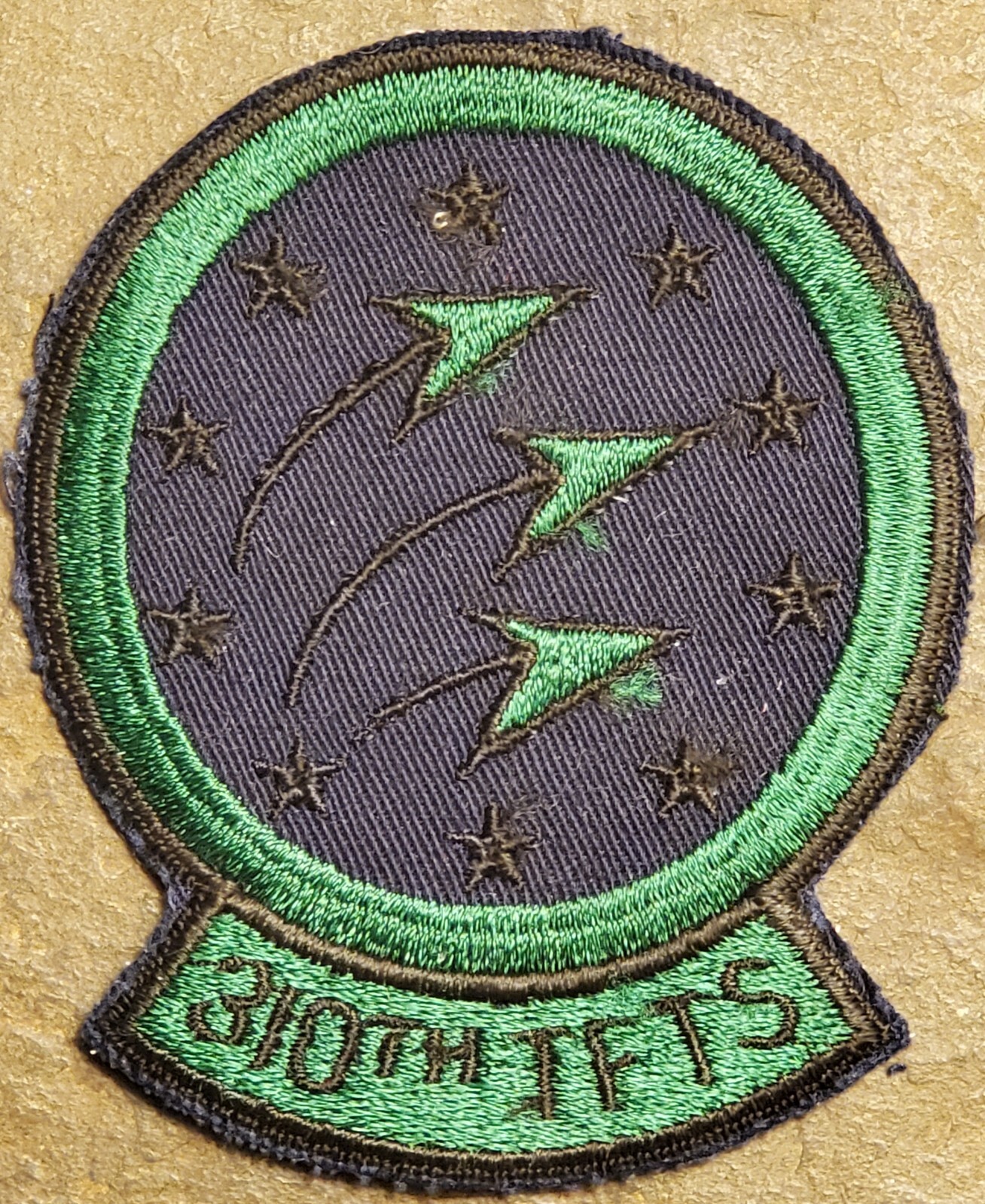 USAF 310th TFTS TAC FIGHTER TRAINING SQUADRON PATCH LUKE AFB, AZ 70's SUBDUED