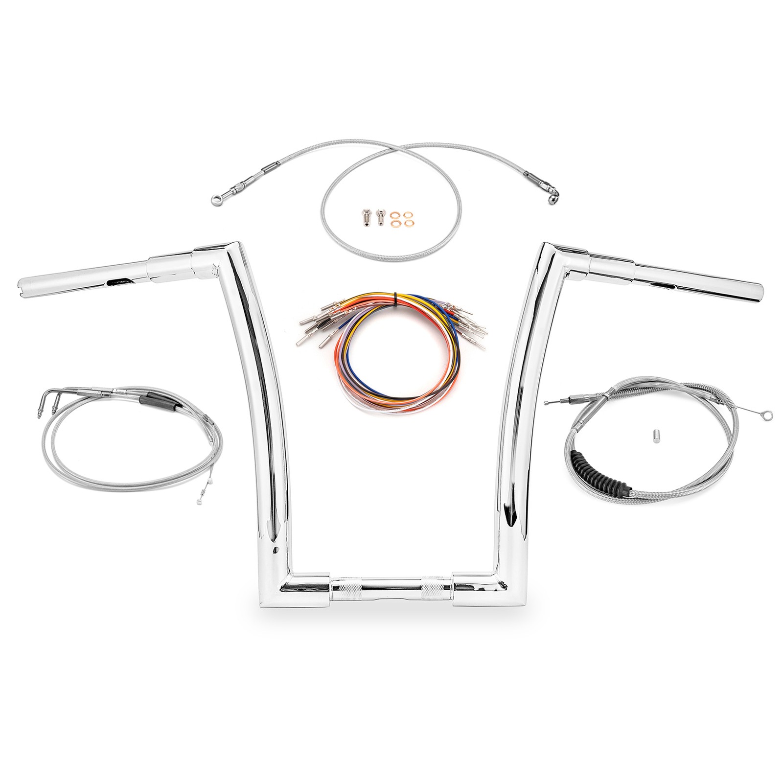 12" Handlebar Brake Clutch Control Cables For Harley Dyna FXDWG 93-05 Non-ABS