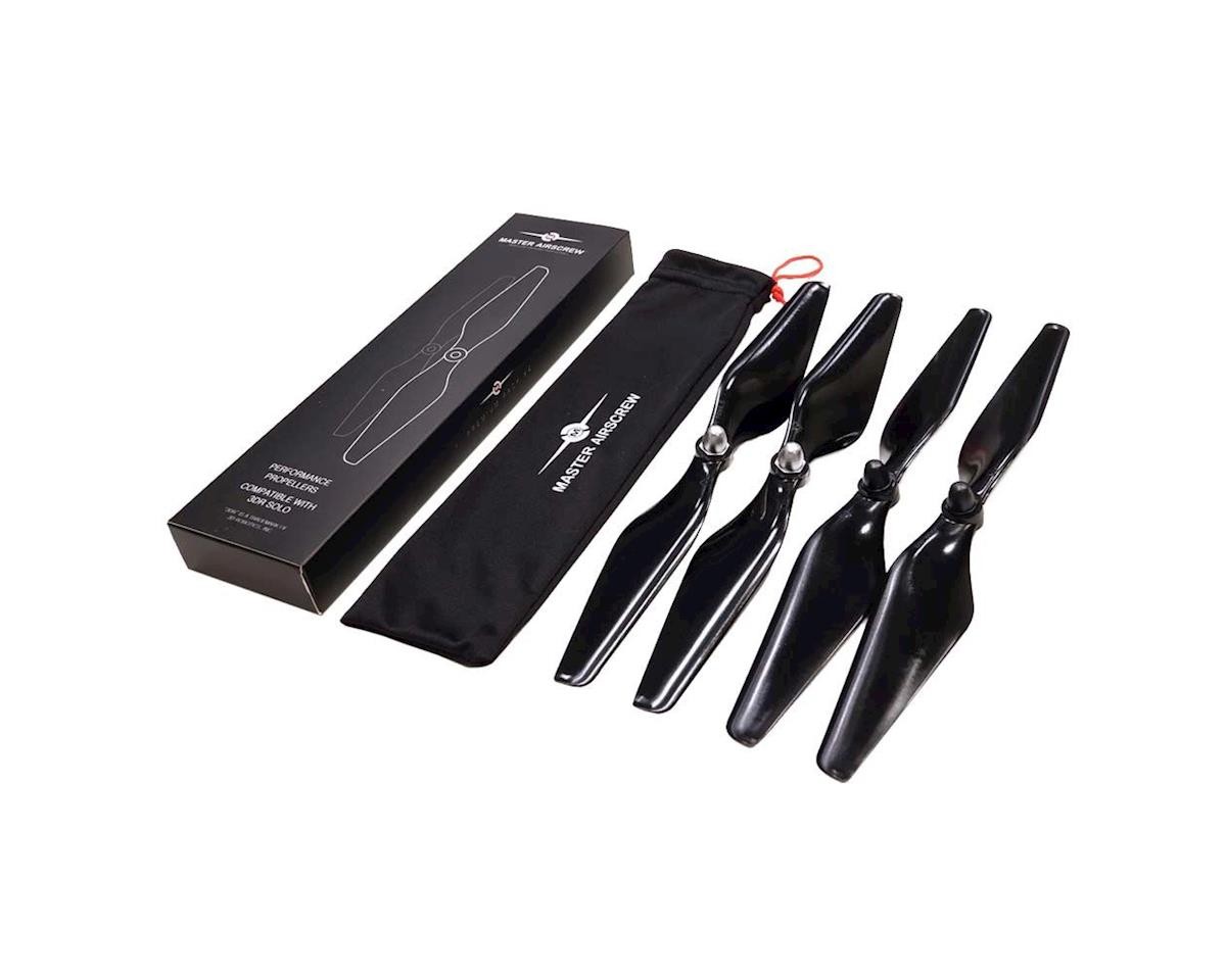 Master Airscrew MR-SL-10 x 4.5 Prop Set 3DR Solo, Black (4) [MASSL10X45SB4]
