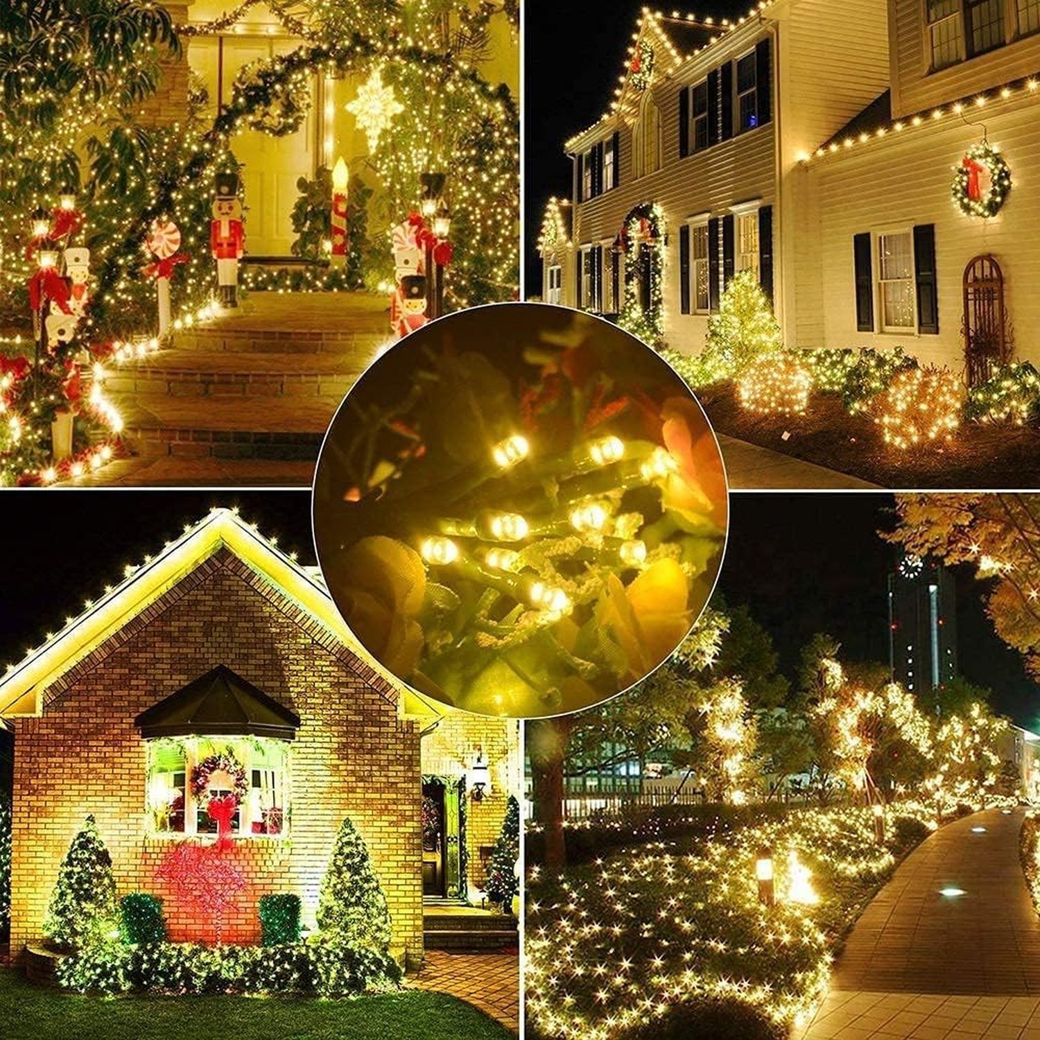 Fairy Lights Outdoor String Lights 33ft 100 LED with Memory Modes Controller,...