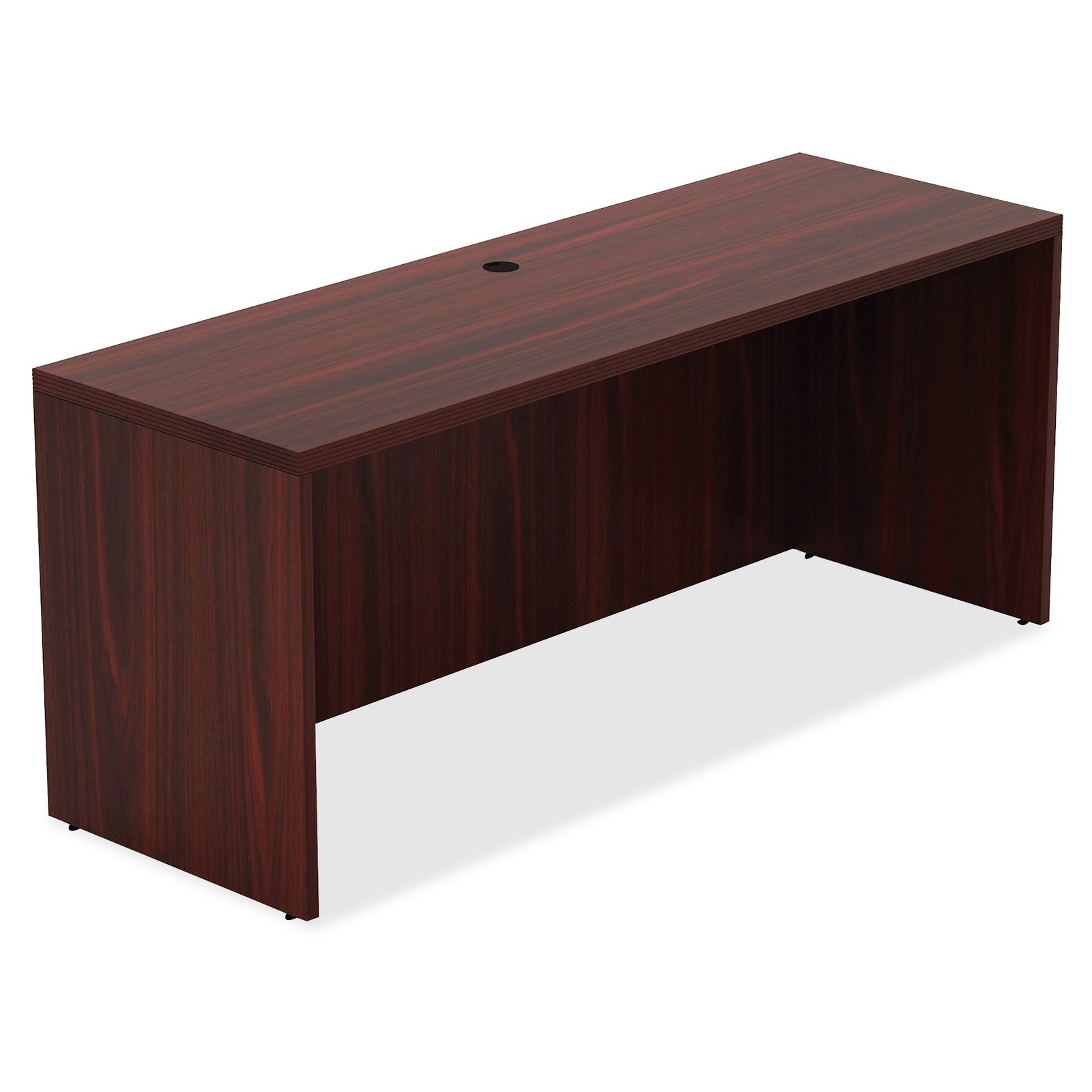 Lorell LLR34308 Mahogany Laminate Credenza 66"x24"x30"